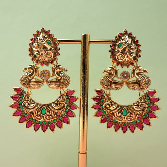 antique bridal jhumkas