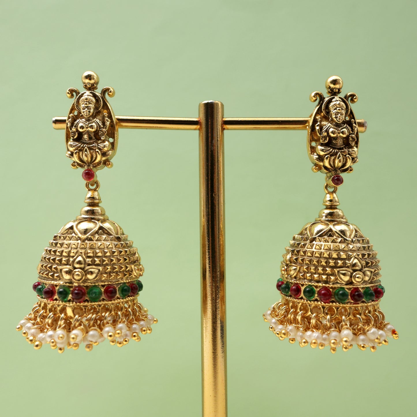 antique bridal jhumkas