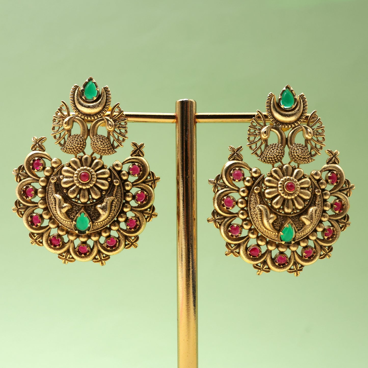 antique bridal jhumkas