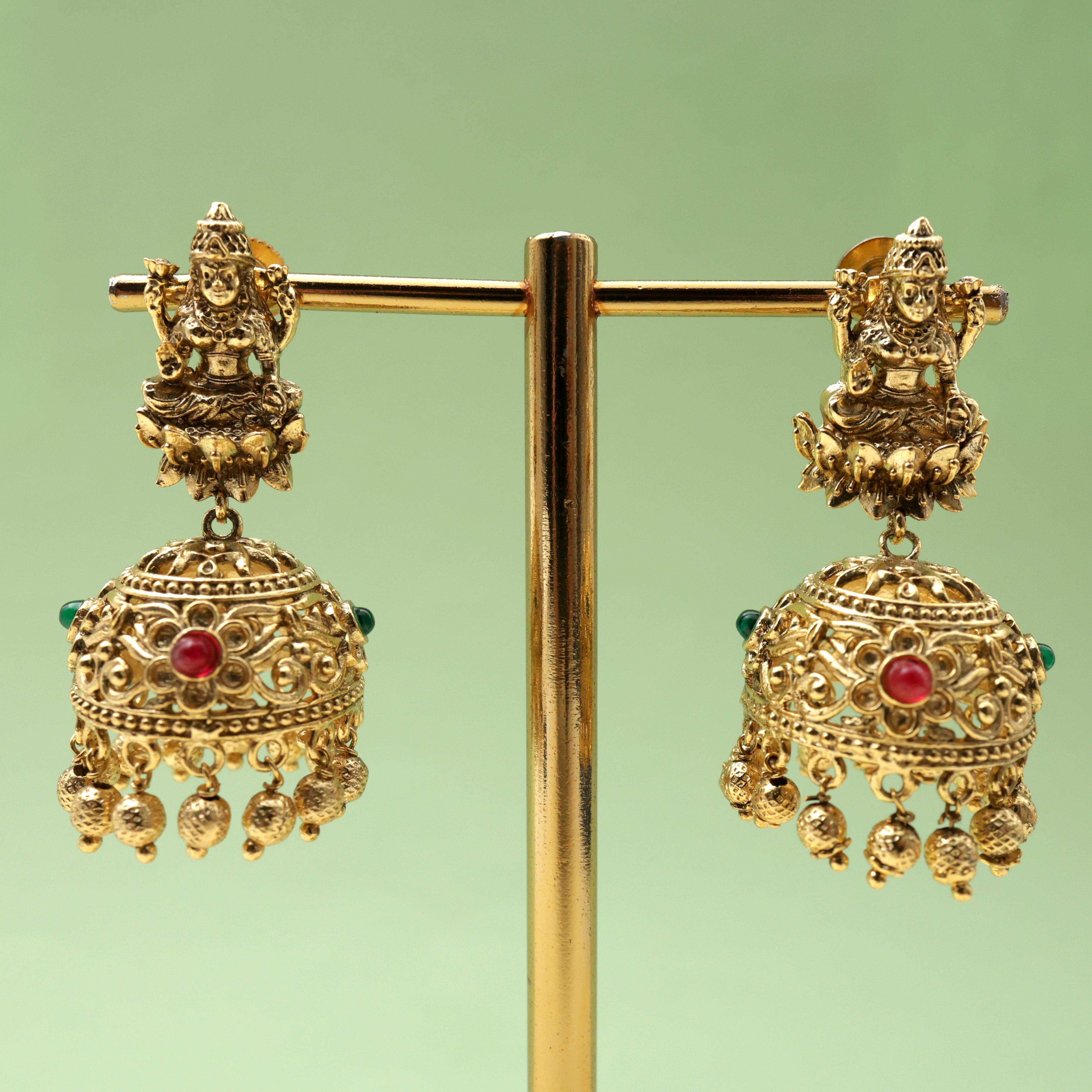 antique bridal jhumkas