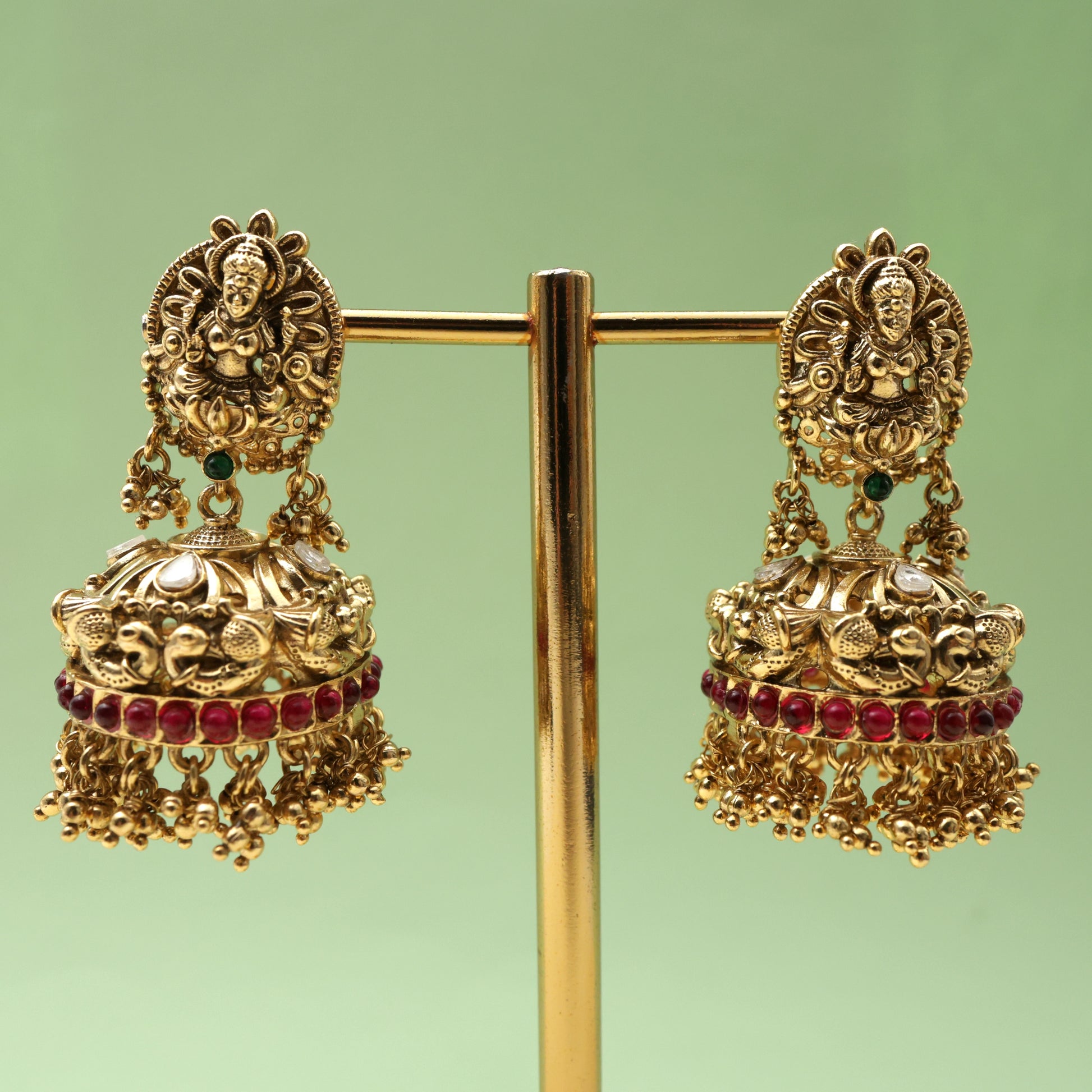 antique bridal jhumkas