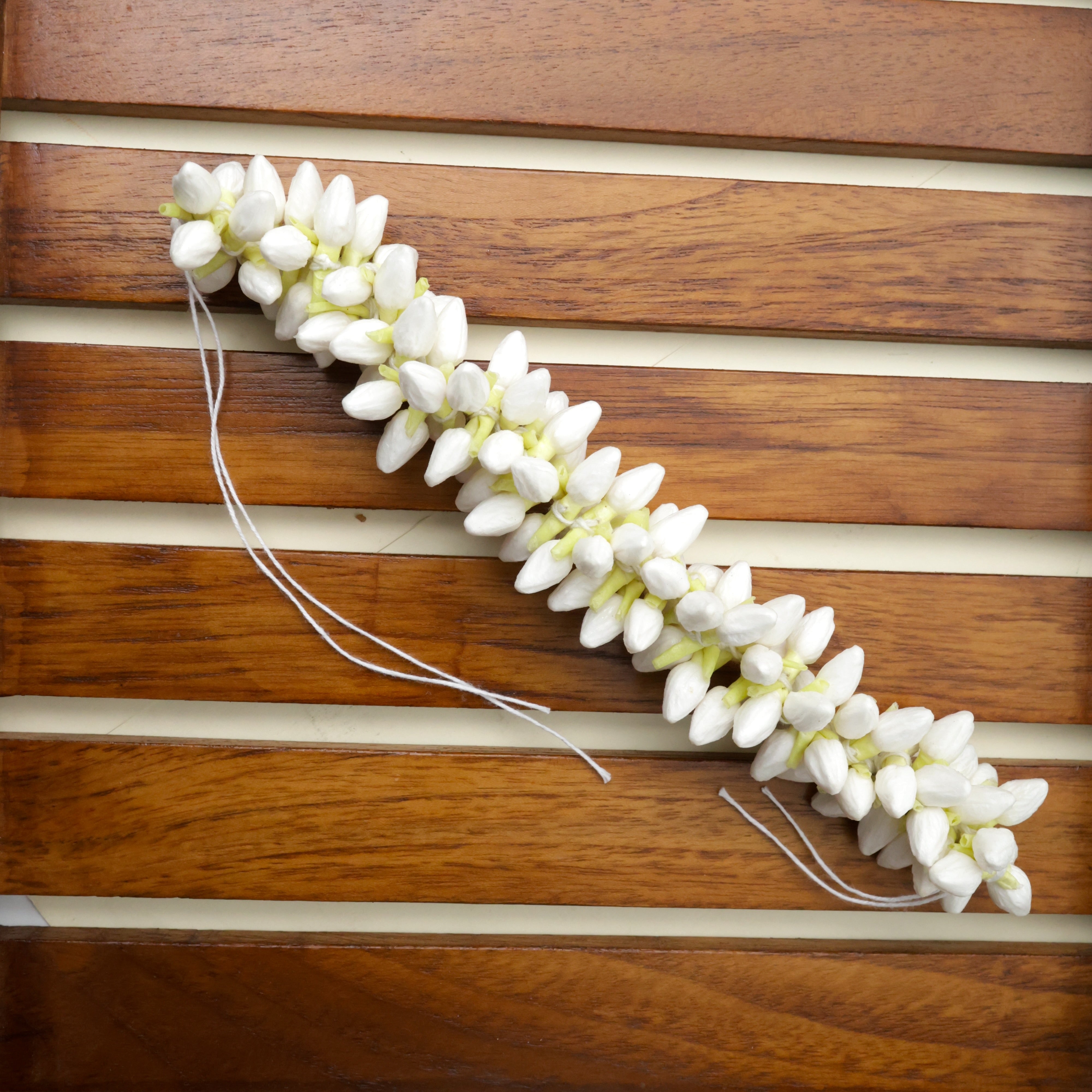 Very Real Look Alike Jasmine String Flowers For Hair, Decoration & God Idols