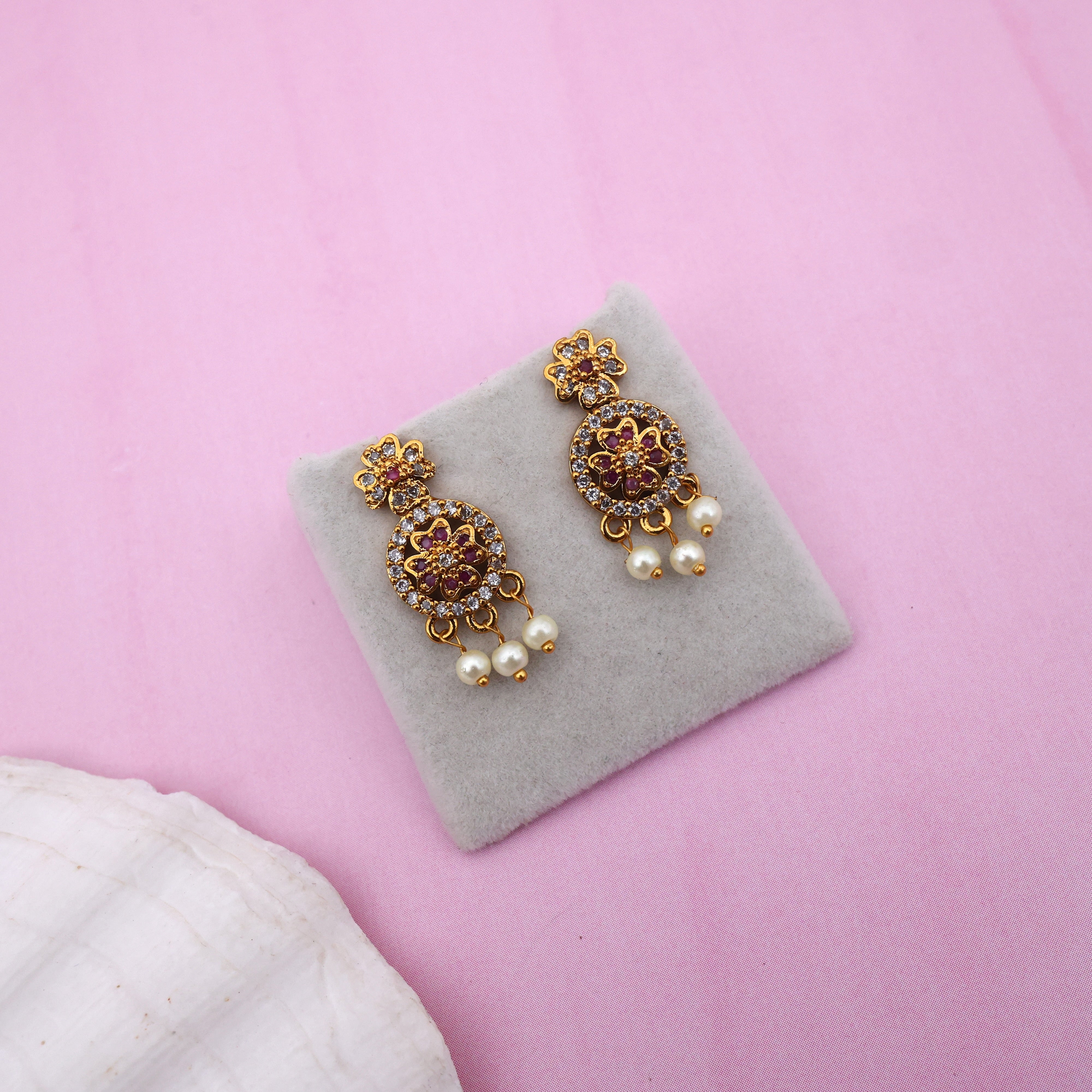 Gold Tone Premium Mangalsutra Black Beads Chain Set
