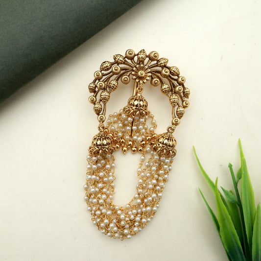 Nagas Kemp No Figure No Stone Pearl Hanging Bridal Juda Pin- Single Piece Jada Billa Hair Acessory