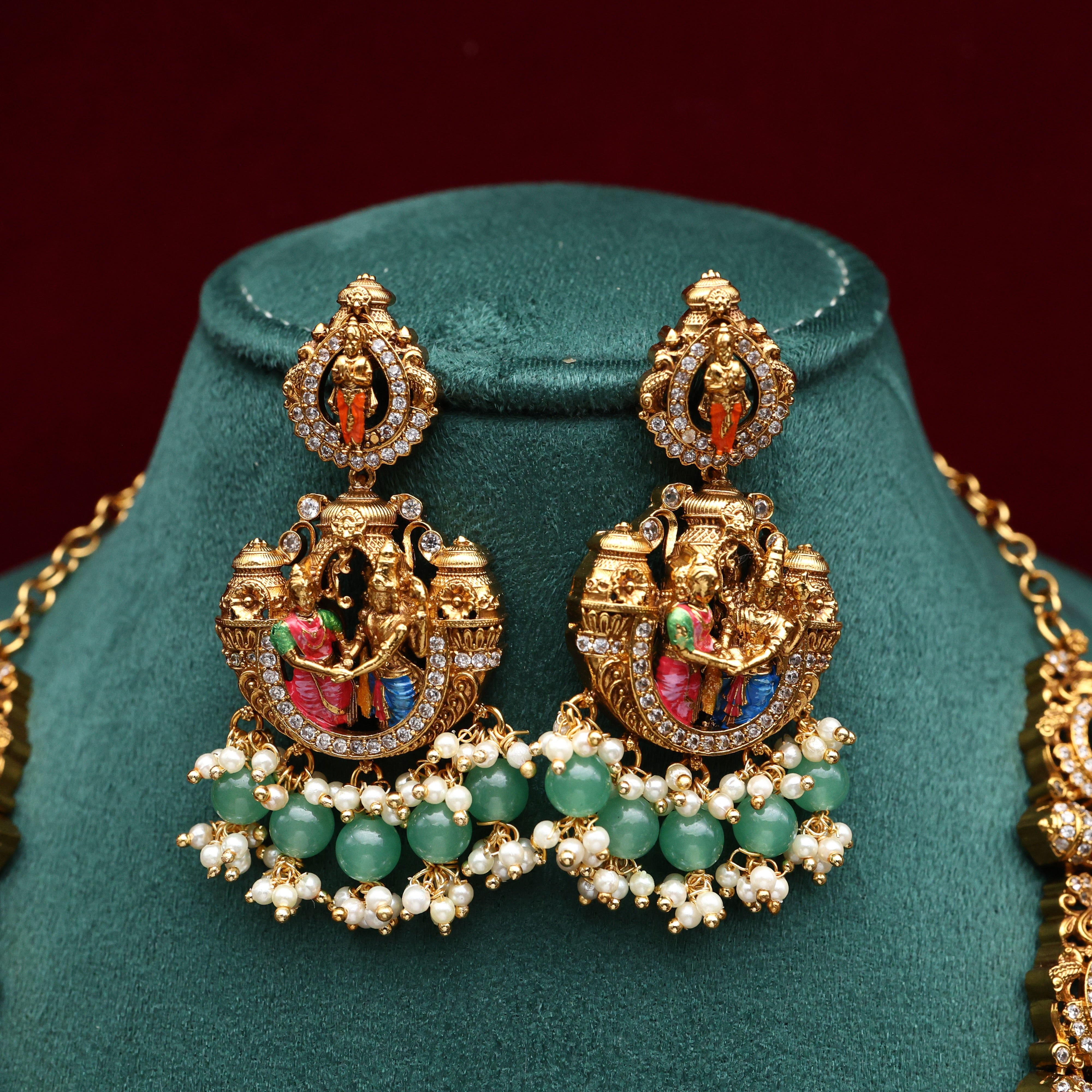 Antique Nagas Srinivasa Kalyanam Bridal Haaram Set