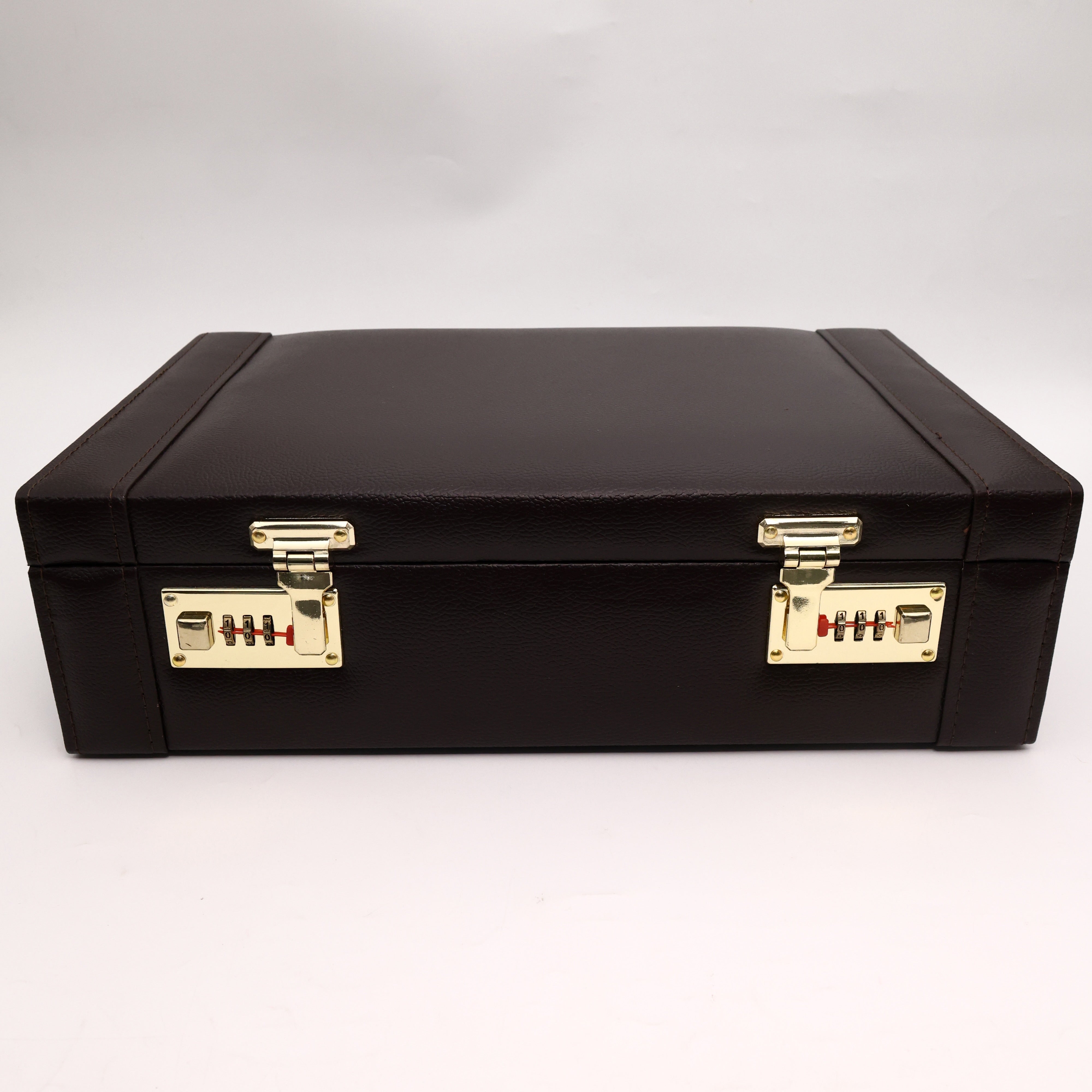 Royal Brown 4+1 Wooden Jewellery Organiser with Double Number Lock System