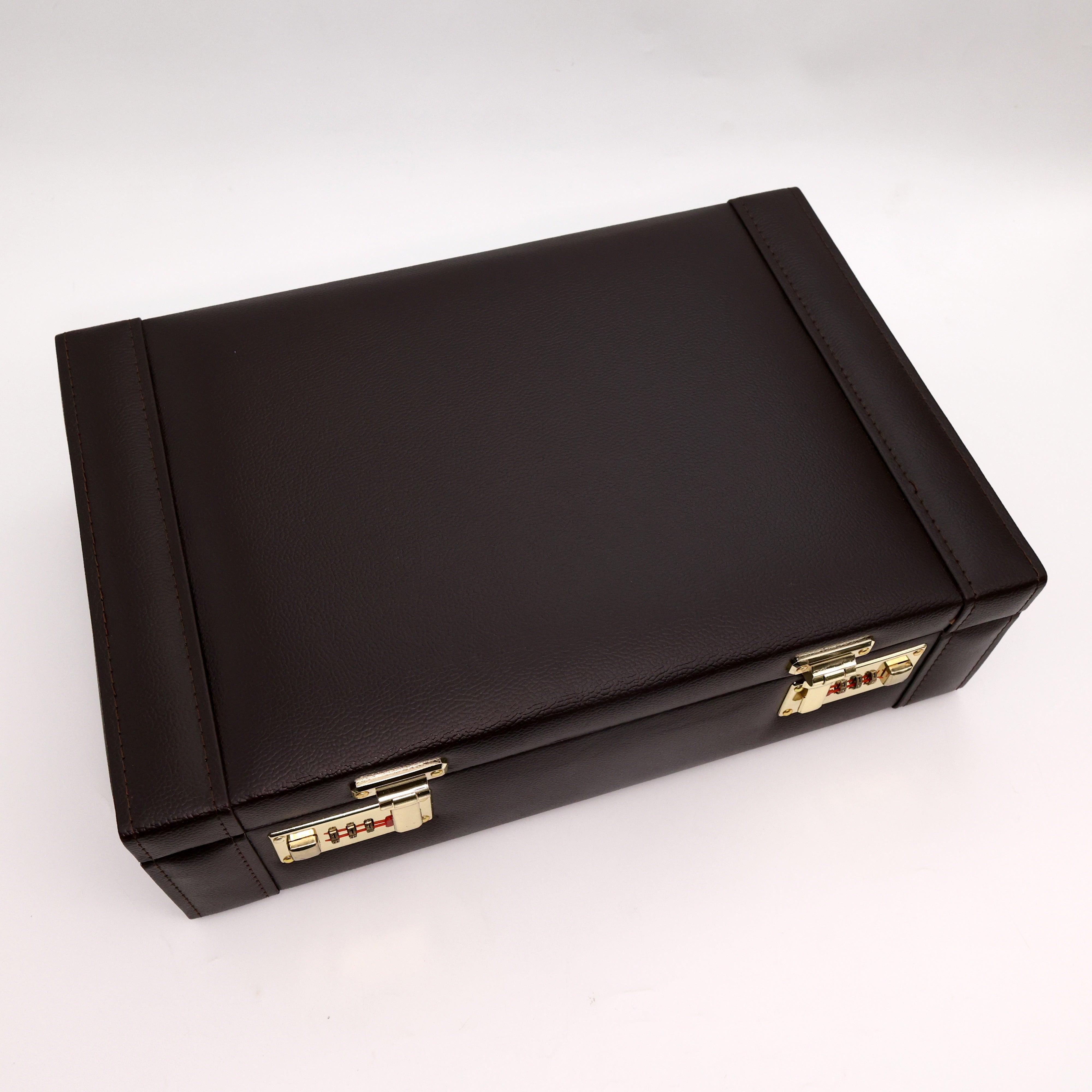 Royal Brown 4+1 Wooden Jewellery Organiser with Double Number Lock System