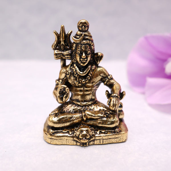 Mini Antique Lord Shiva Divine Idol - 1 Inch
