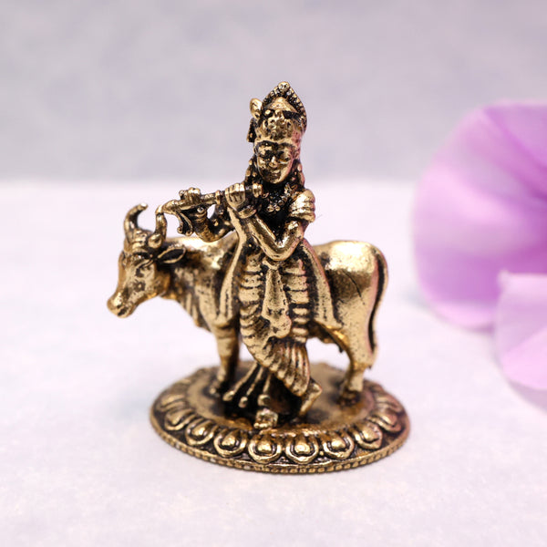 Mini Antique Lord Krishna Divine Idol - 1.5 Inches