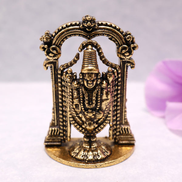 Mini Antique Lord Venkateshwara Divine Idol - 1.5 Inches