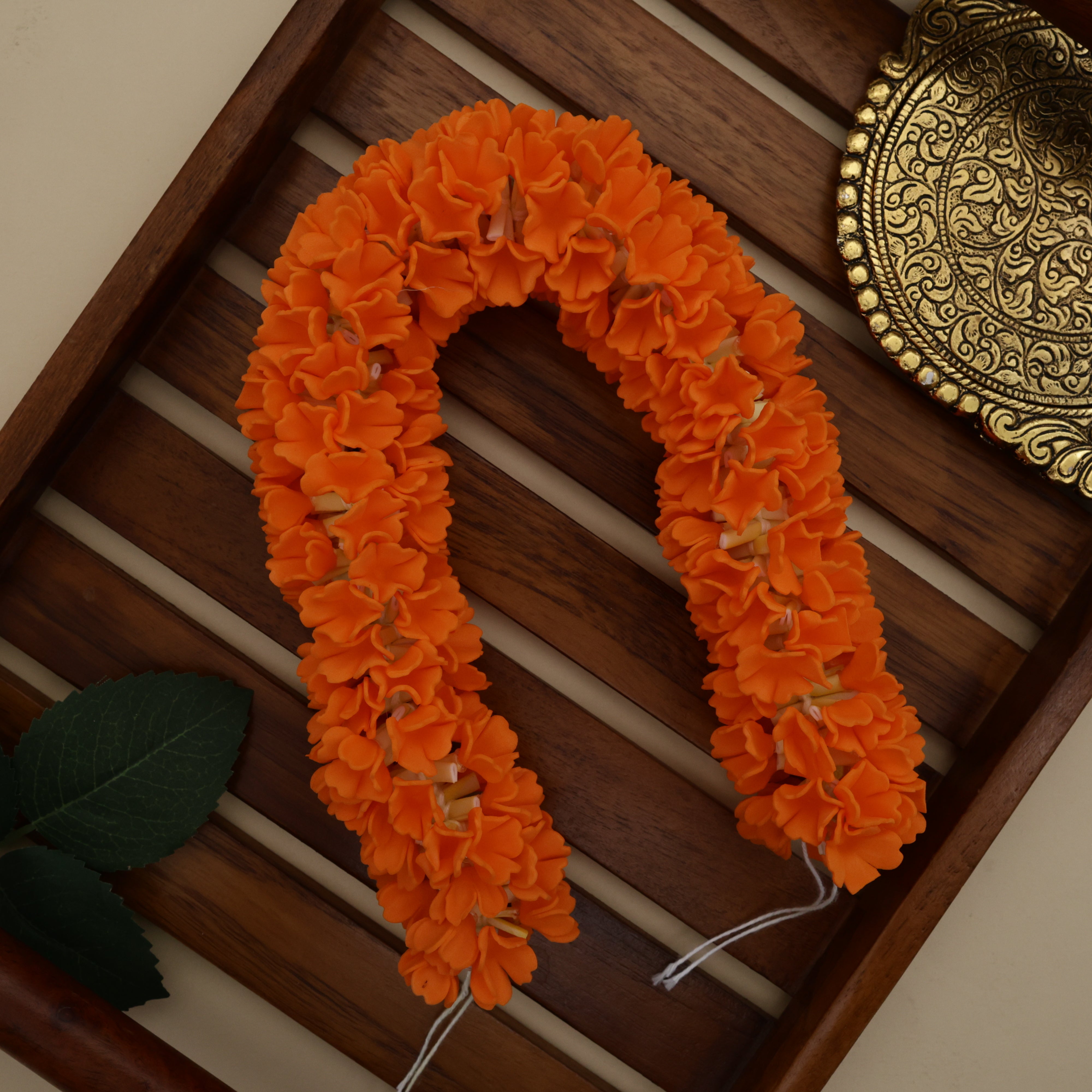 Handmade Foam Realistic Kanakambaram Flower String - 16 inches