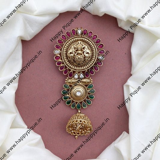 Premium Antique Gold Nagas Kemp Junior Bridal Choti - Lakshmi Devi