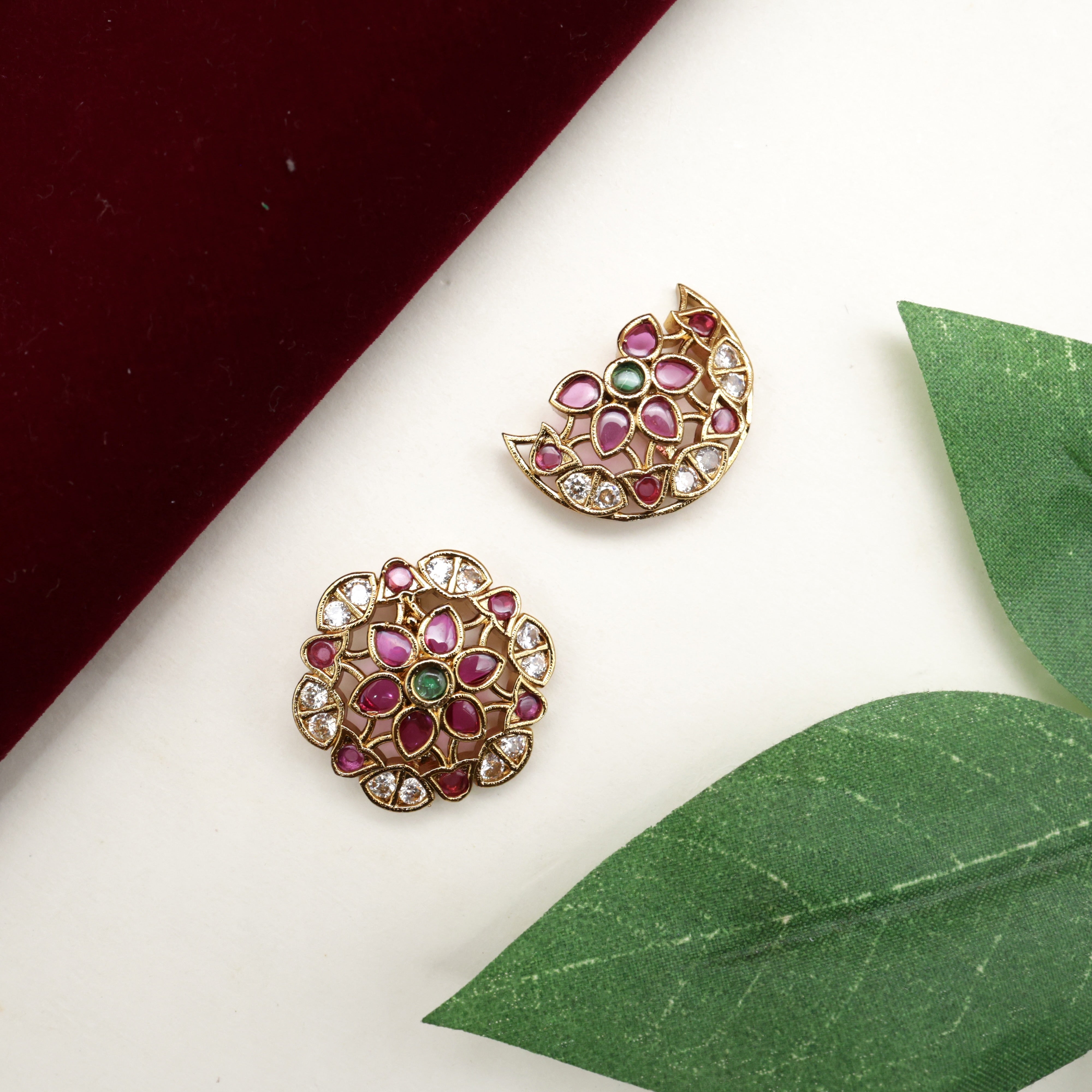 1 Inch AD Kemp Kids Sun Moon Billas - Suryan Chandran Hair Jadai Billais