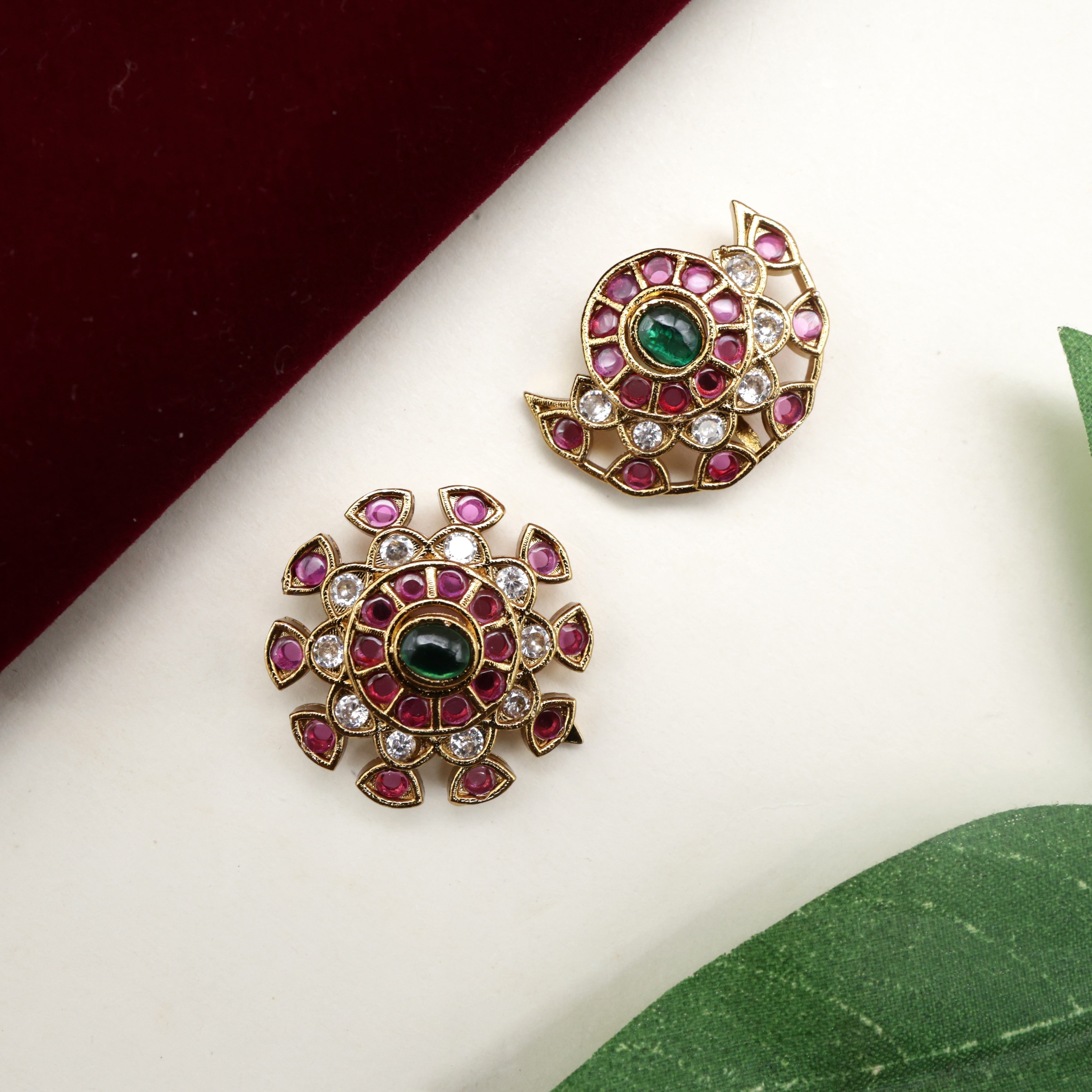 1 Inch AD Kemp Kids Sun Moon Billas - Suryan Chandran Hair Jadai Billais