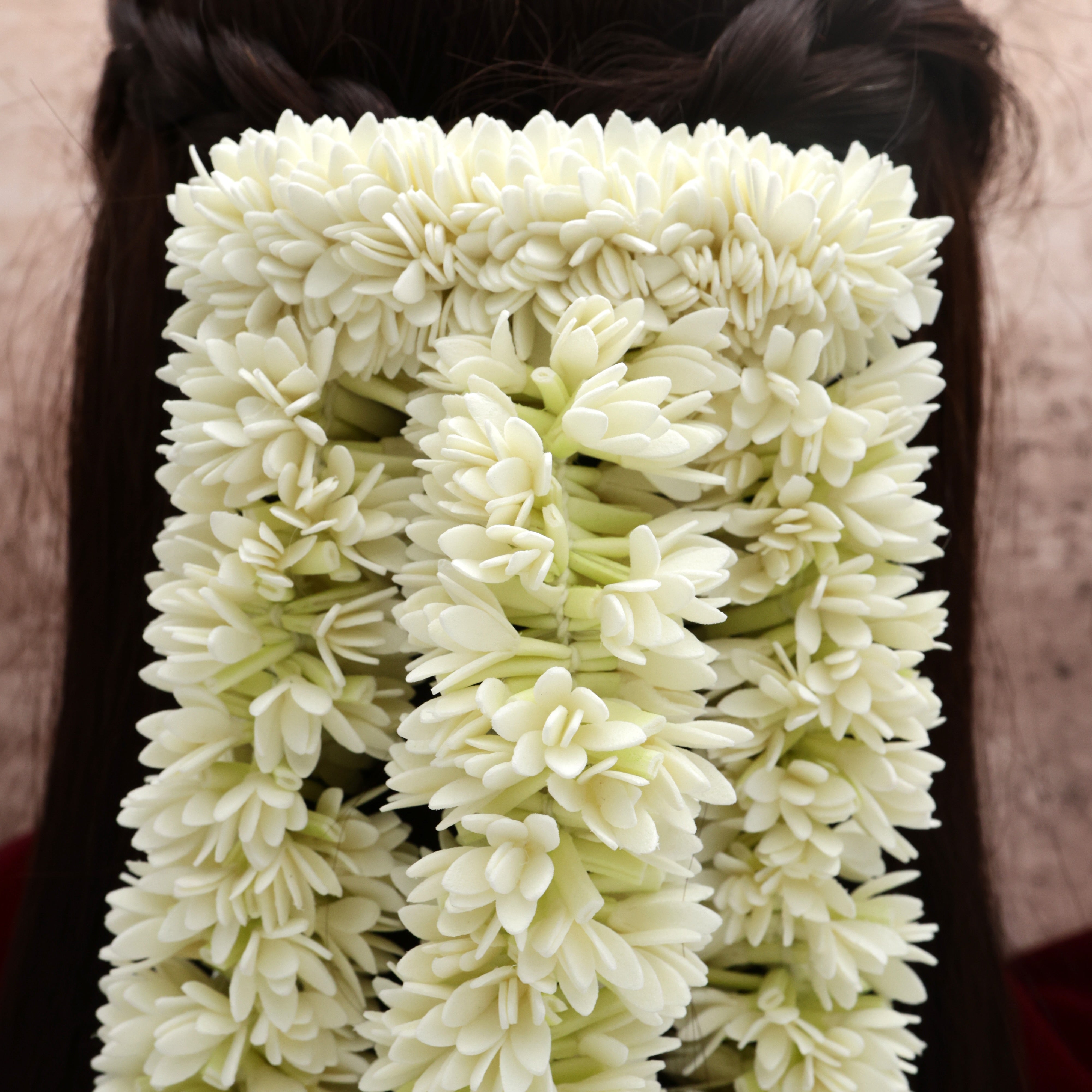 Handmade Foam 3 Line Mulla Poo With Clip String