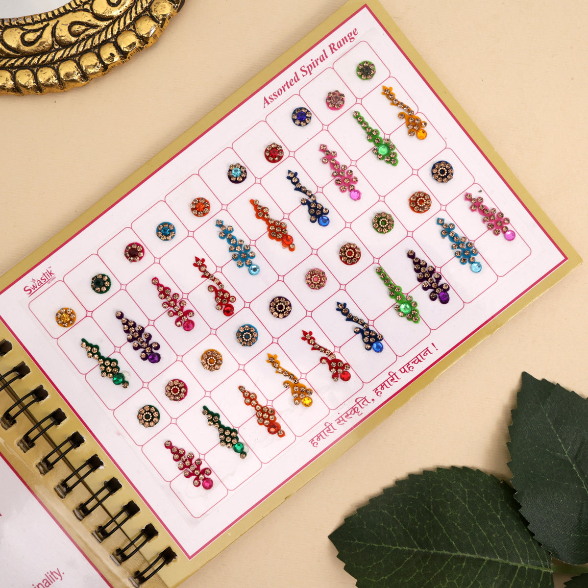 Stone Work Premium Fancy Multicolour Bindi Book