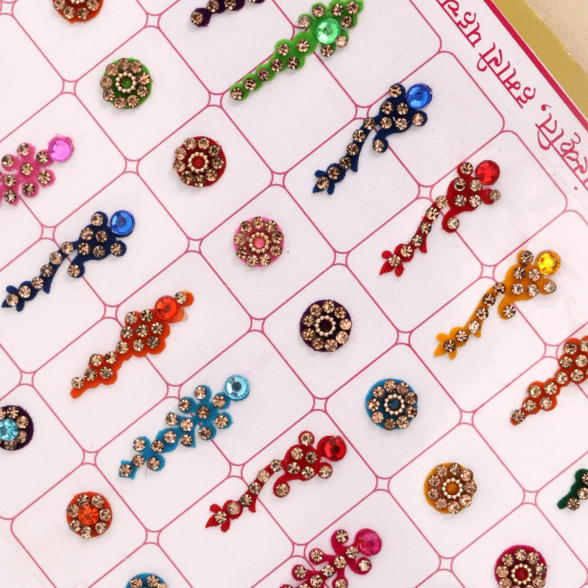 Stone Work Premium Fancy Multicolour Bindi Book