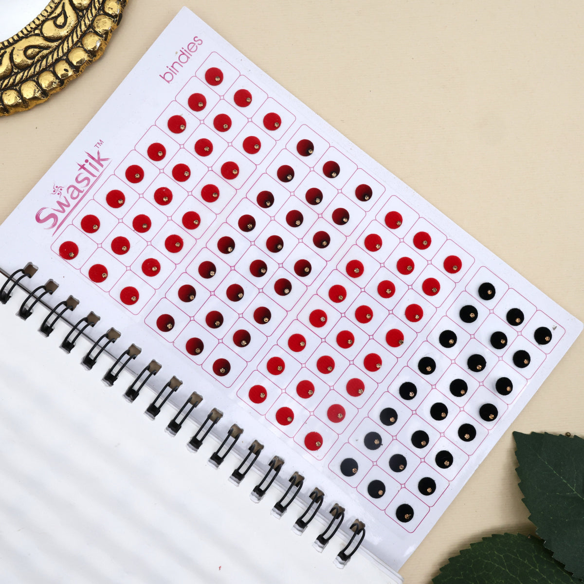 Premium Double Shade Single Stone Premium Round Multicolour Bindi Book
