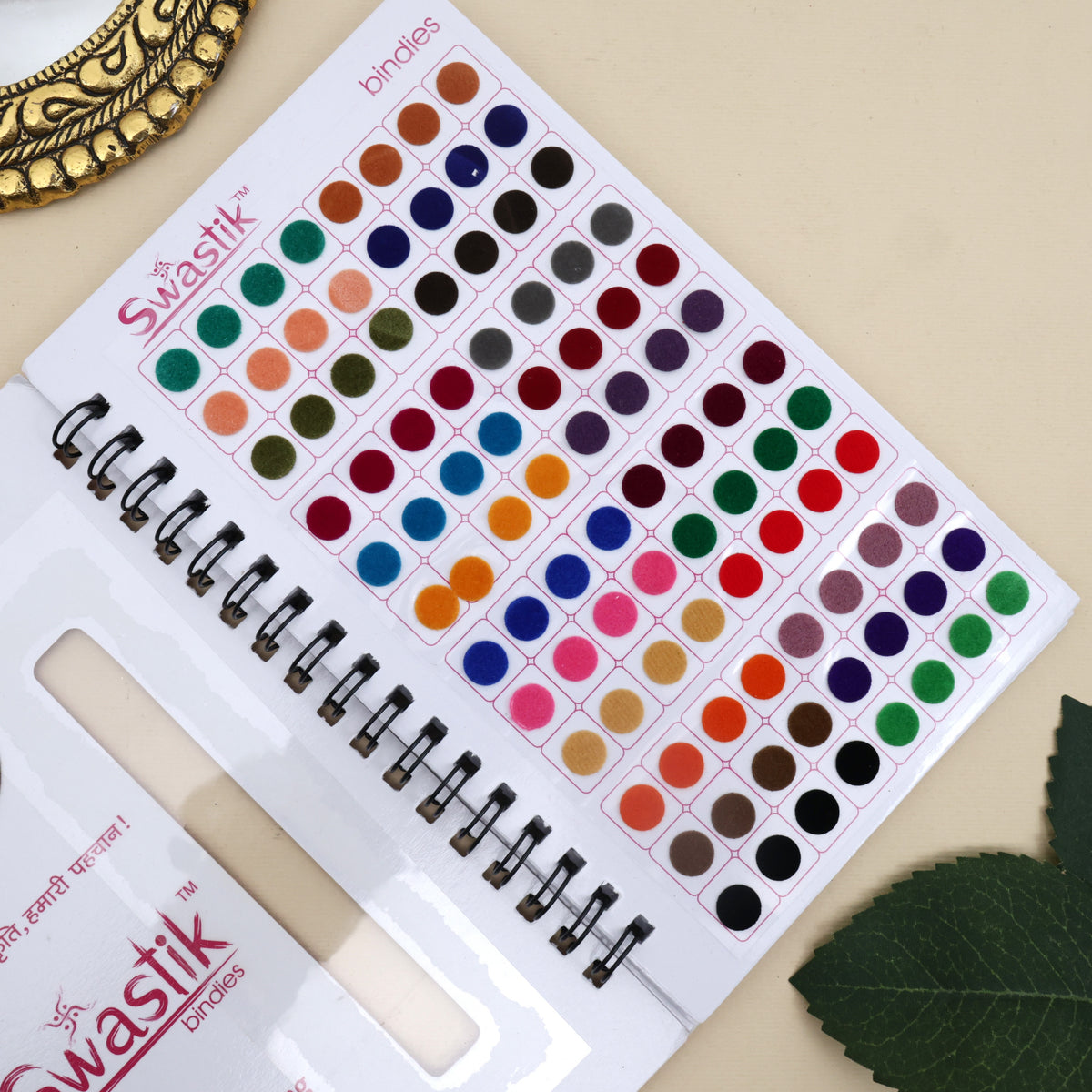 Multicolour Plain Round Premium Bindi Book