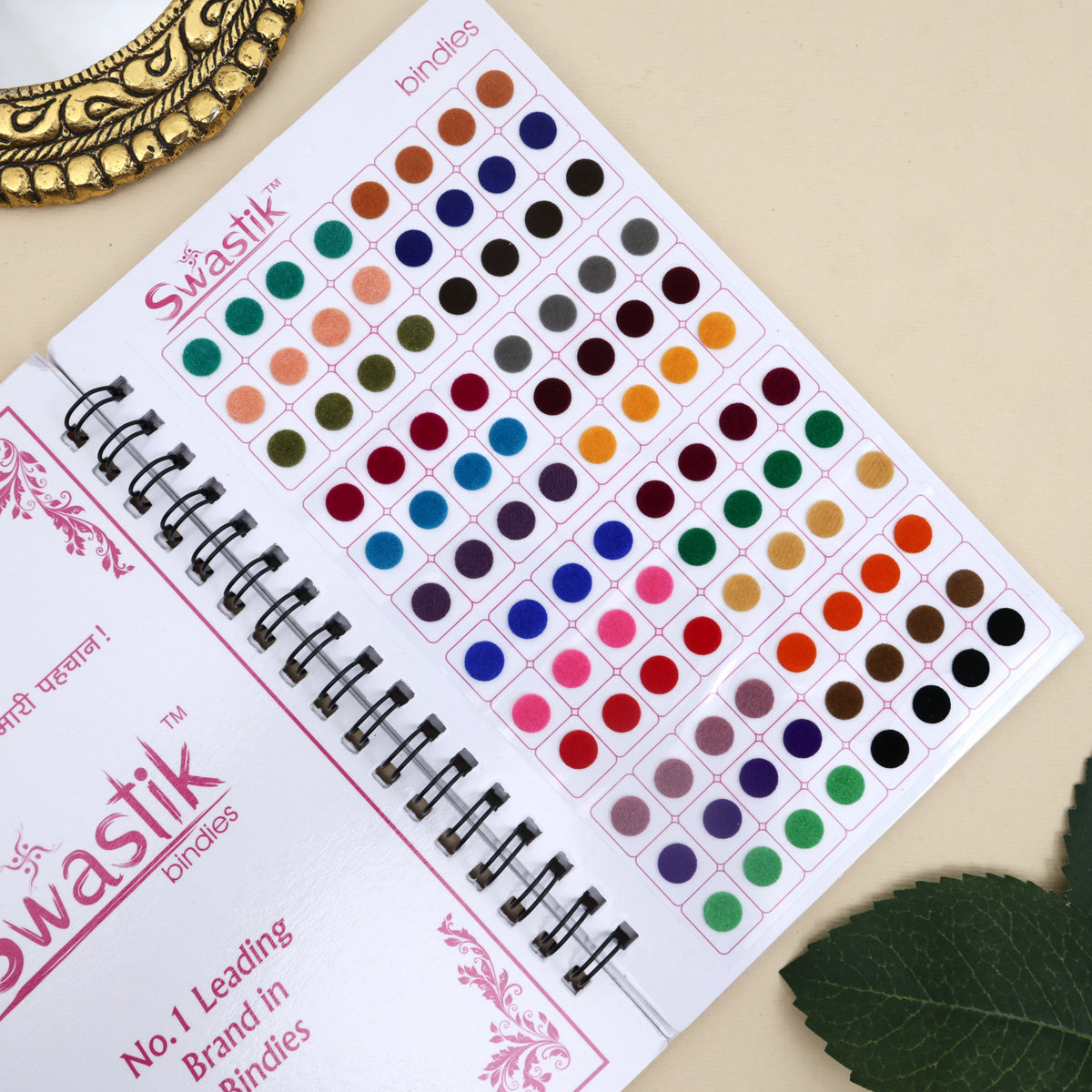 Multicolour Plain Round Premium Bindi Book