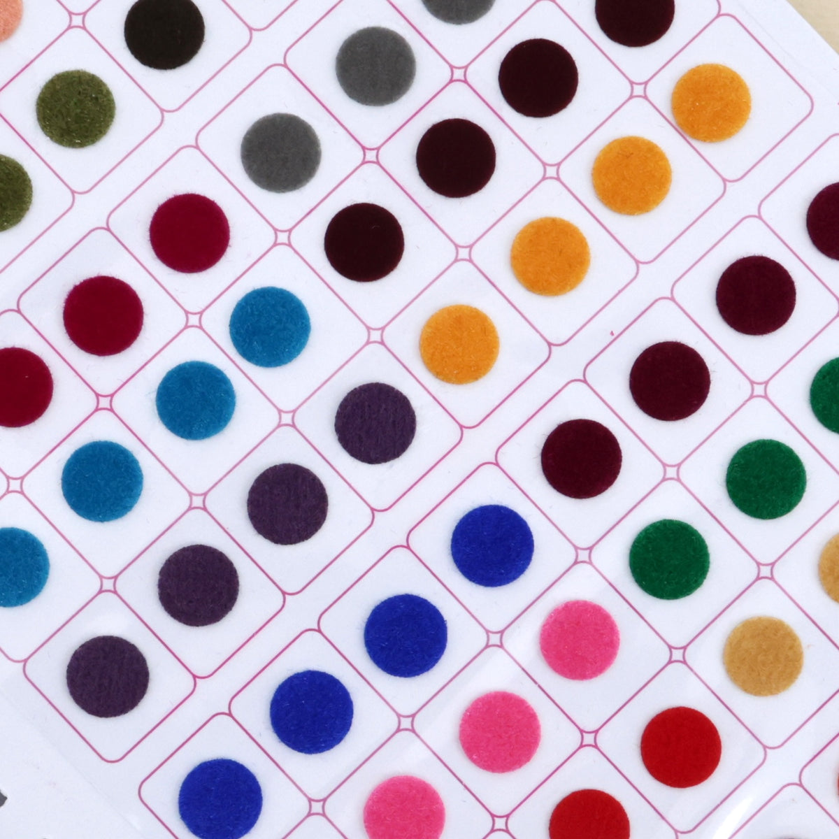 Multicolour Plain Round Premium Bindi Book