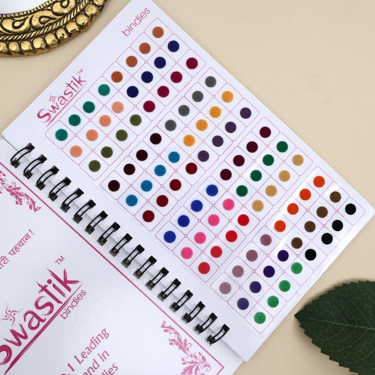 Multicolour Plain Round Premium Bindi Book
