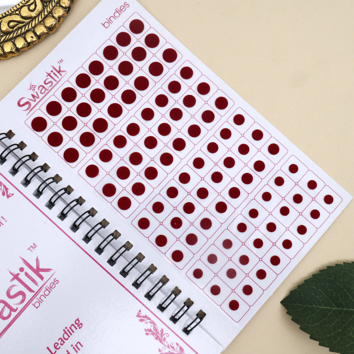 Multicolour Plain Round Premium Bindi Book