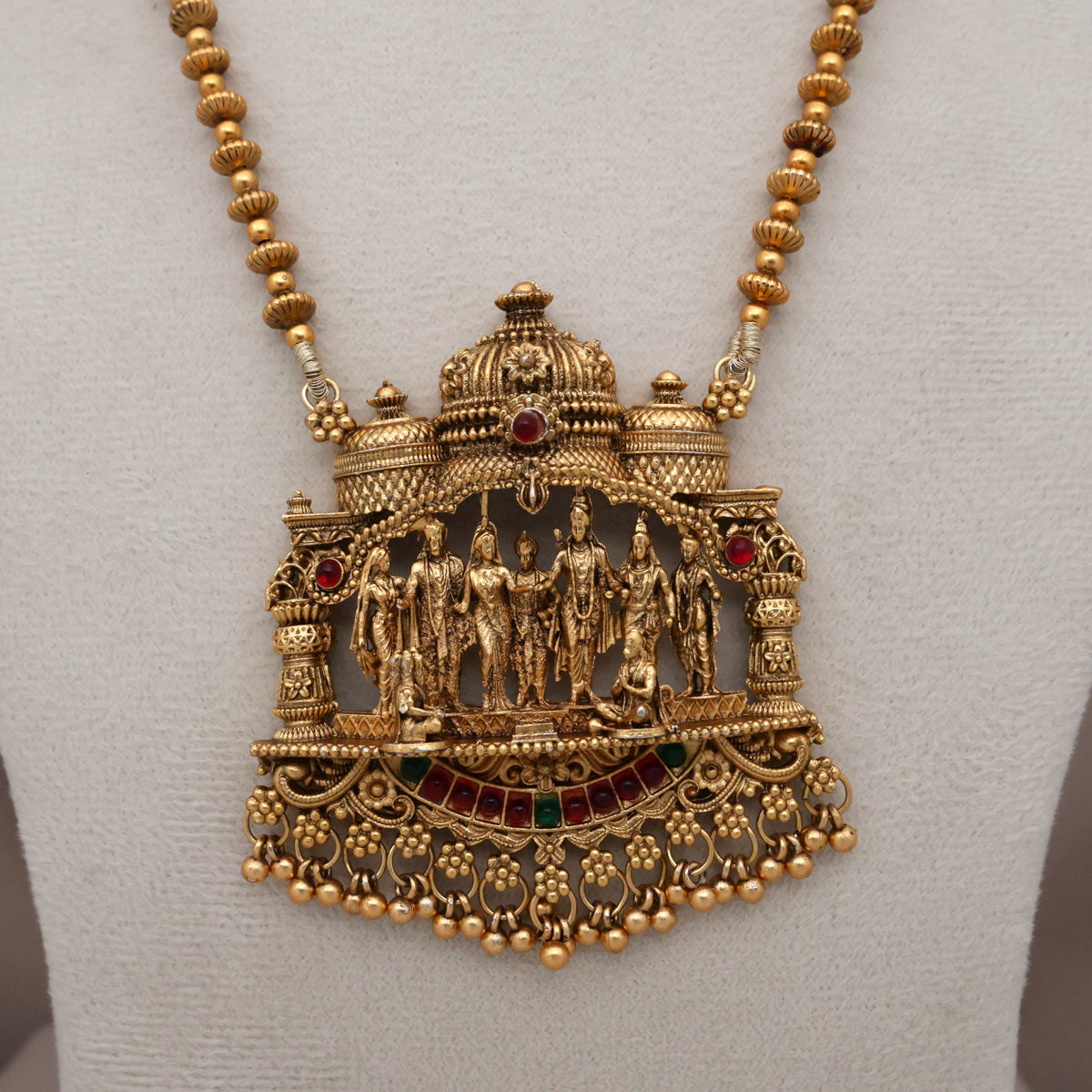 Antique Nagas Gold Srinivasa Kalyanam Budget Necklace Set