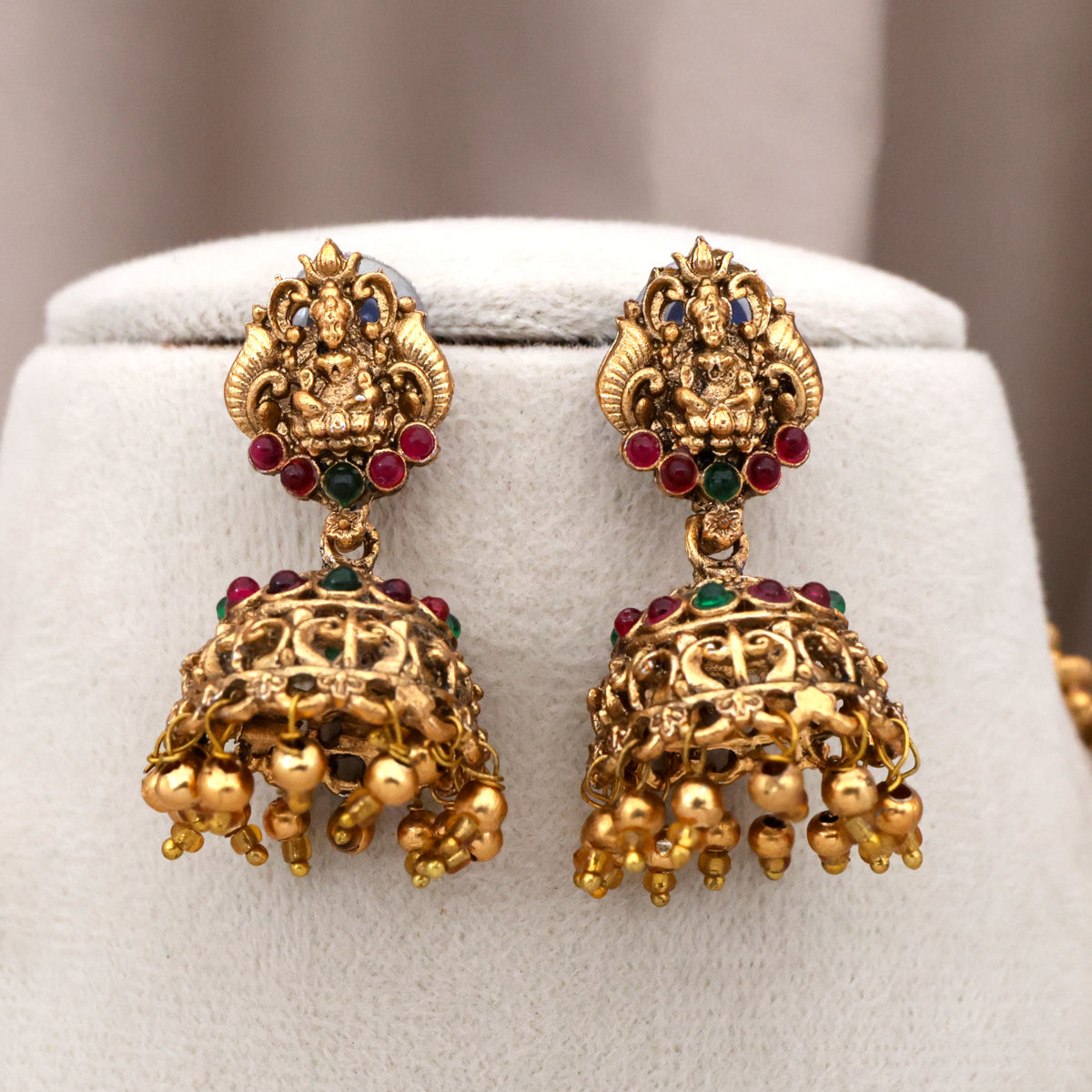 Antique Nagas Gold Srinivasa Kalyanam Budget Necklace Set