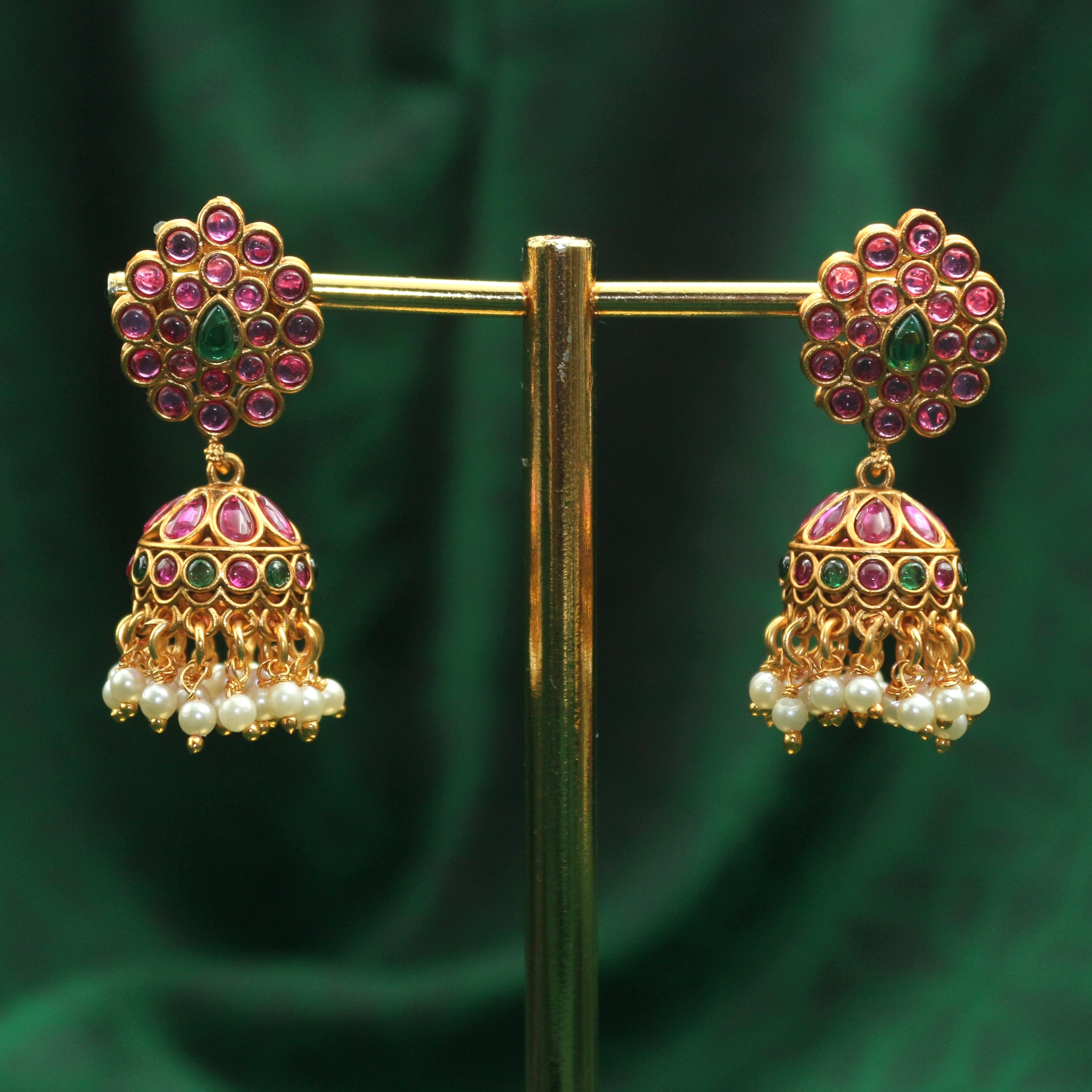 Detachable Premium Kemp Two Way Jhumka Chaandbali