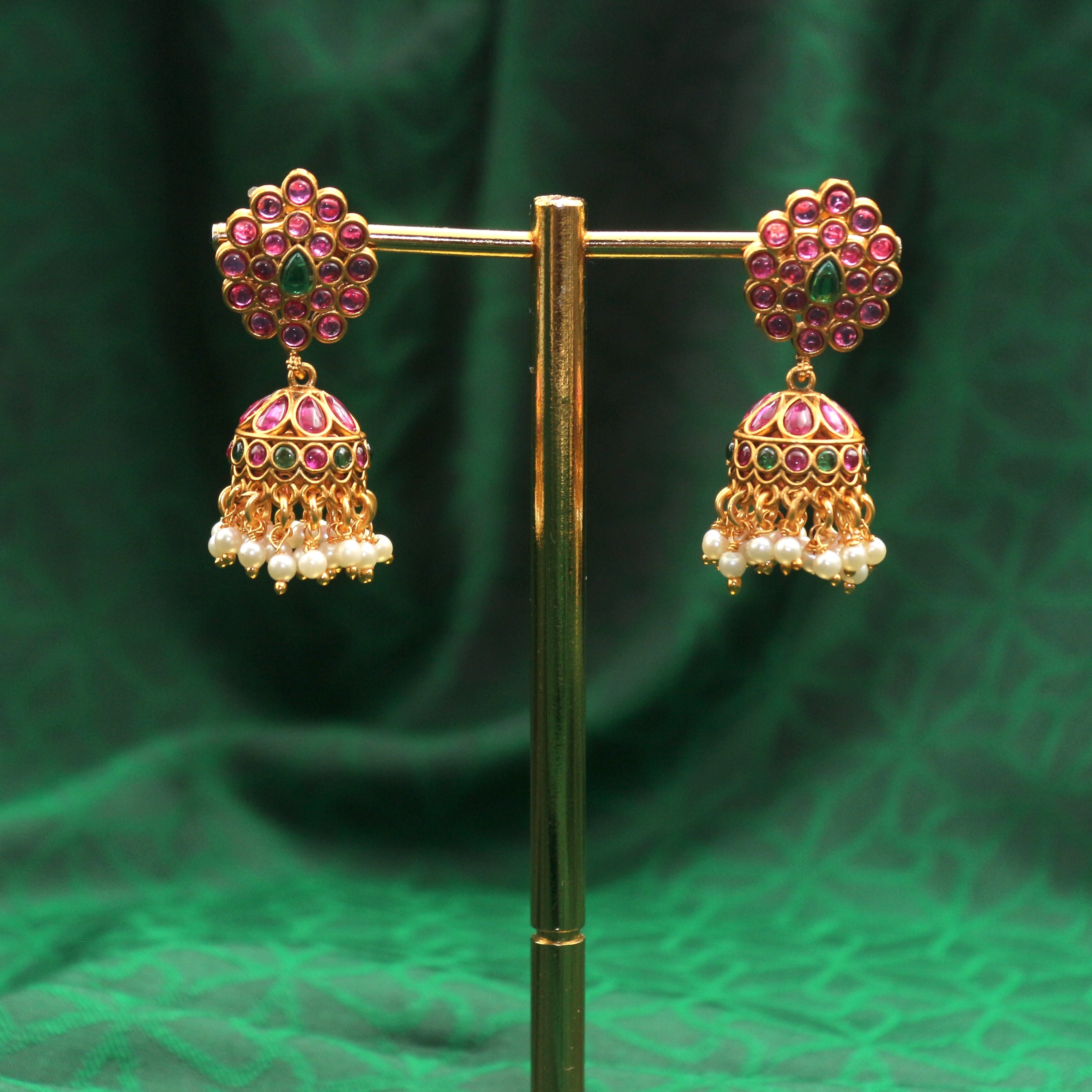 Detachable Premium Kemp Two Way Jhumka Chaandbali