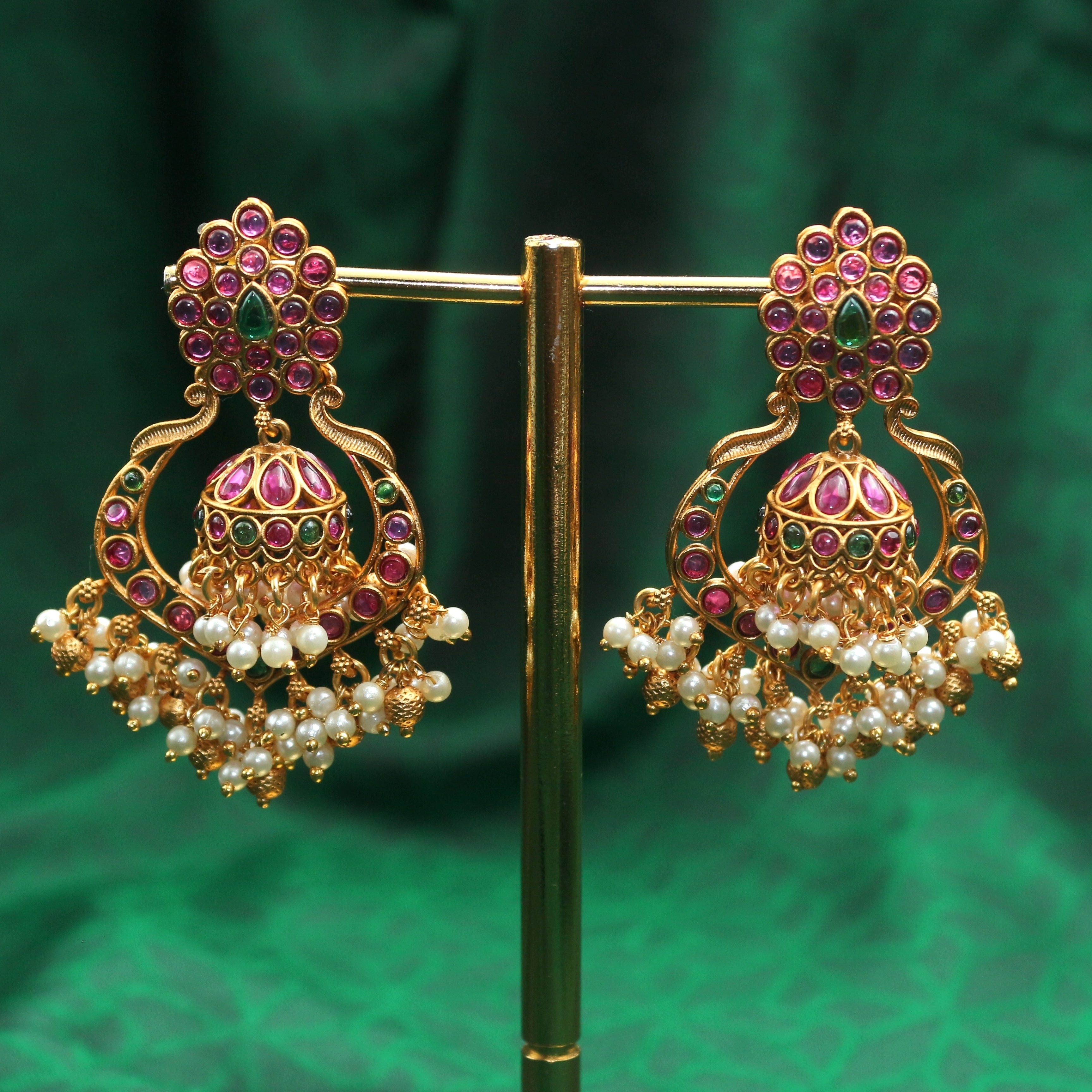 Detachable Premium Kemp Two Way Jhumka Chaandbali