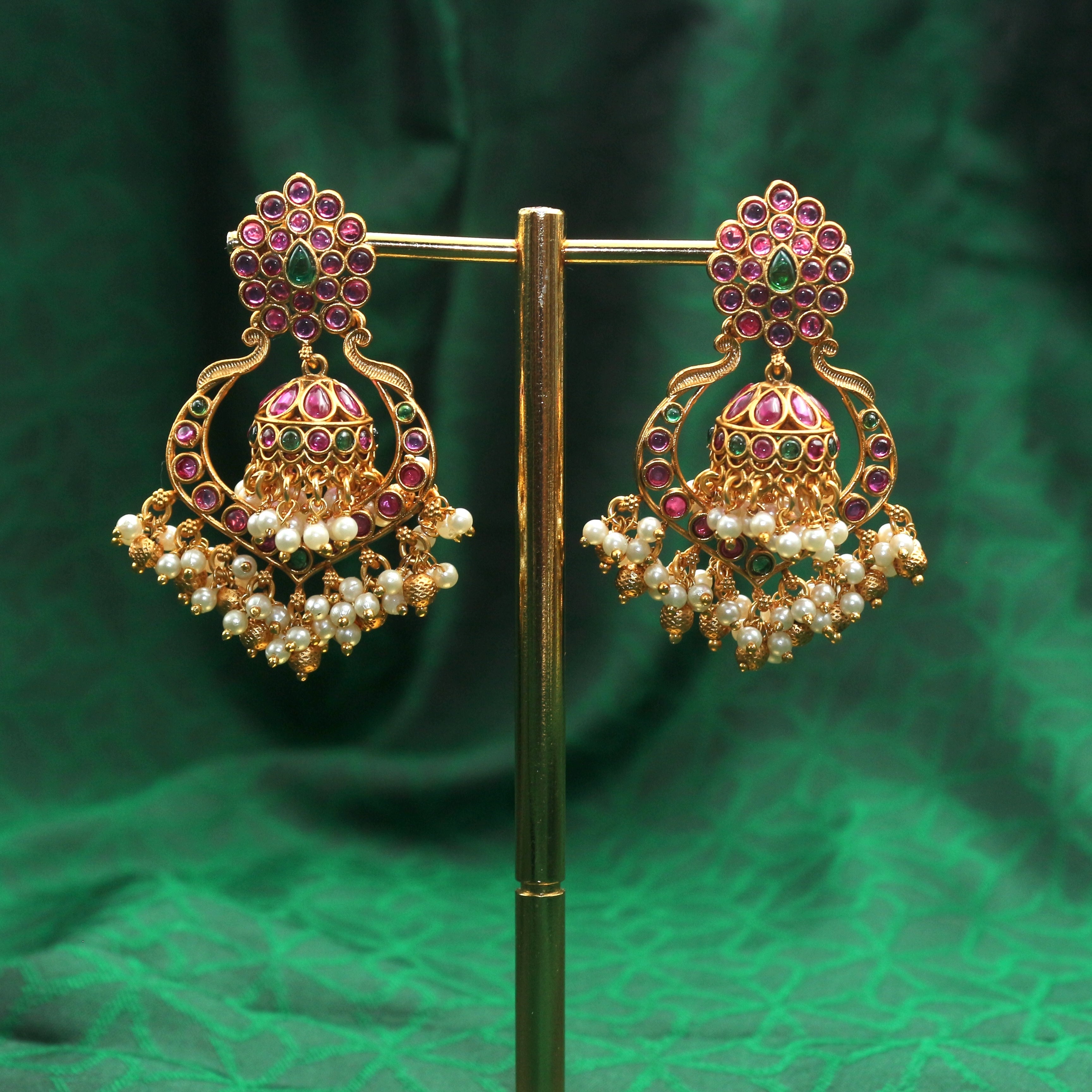 Detachable Premium Kemp Two Way Jhumka Chaandbali