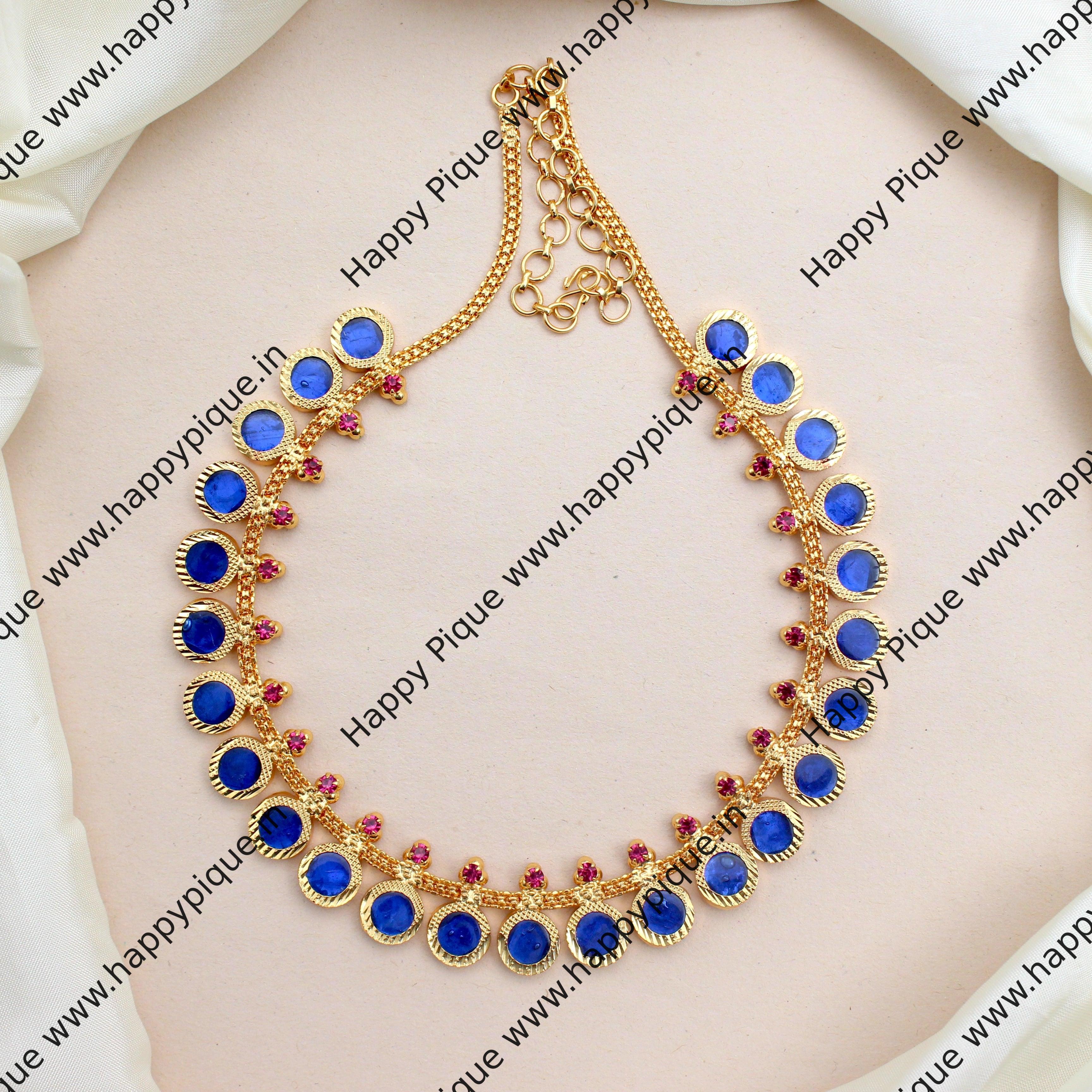 Buy Gold plated Imitation Jewelry Set Layered Laxmi Necklace - Griiham