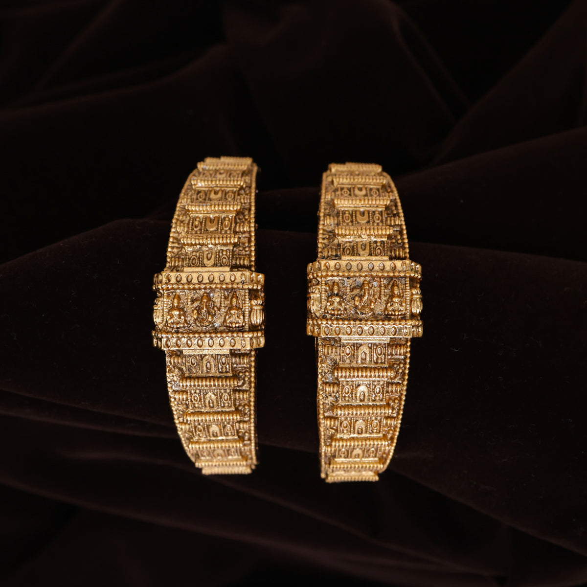 Antique Nagas Lakshmi Saraswati Ganesha Temple Budget Bangles
