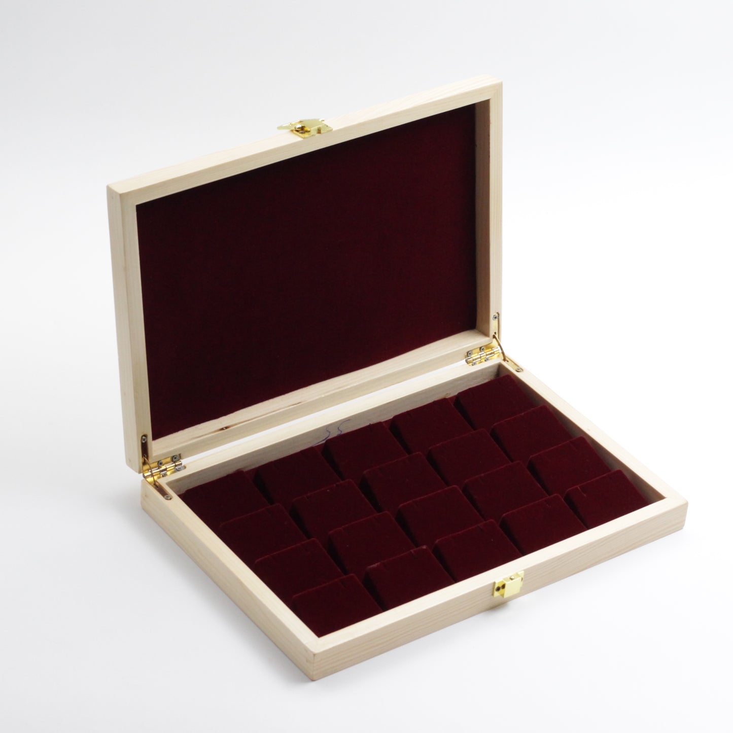 Solid Wood Earrings Jewellery Storage Box