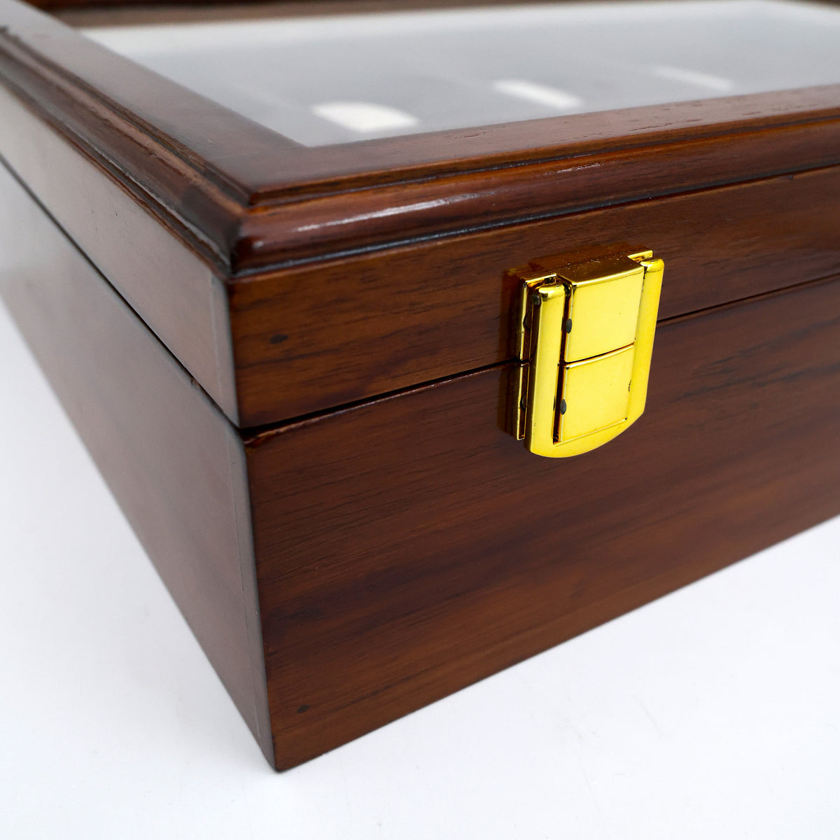 Premium Solid Wooden See Through 10 Slots Watch Organiser