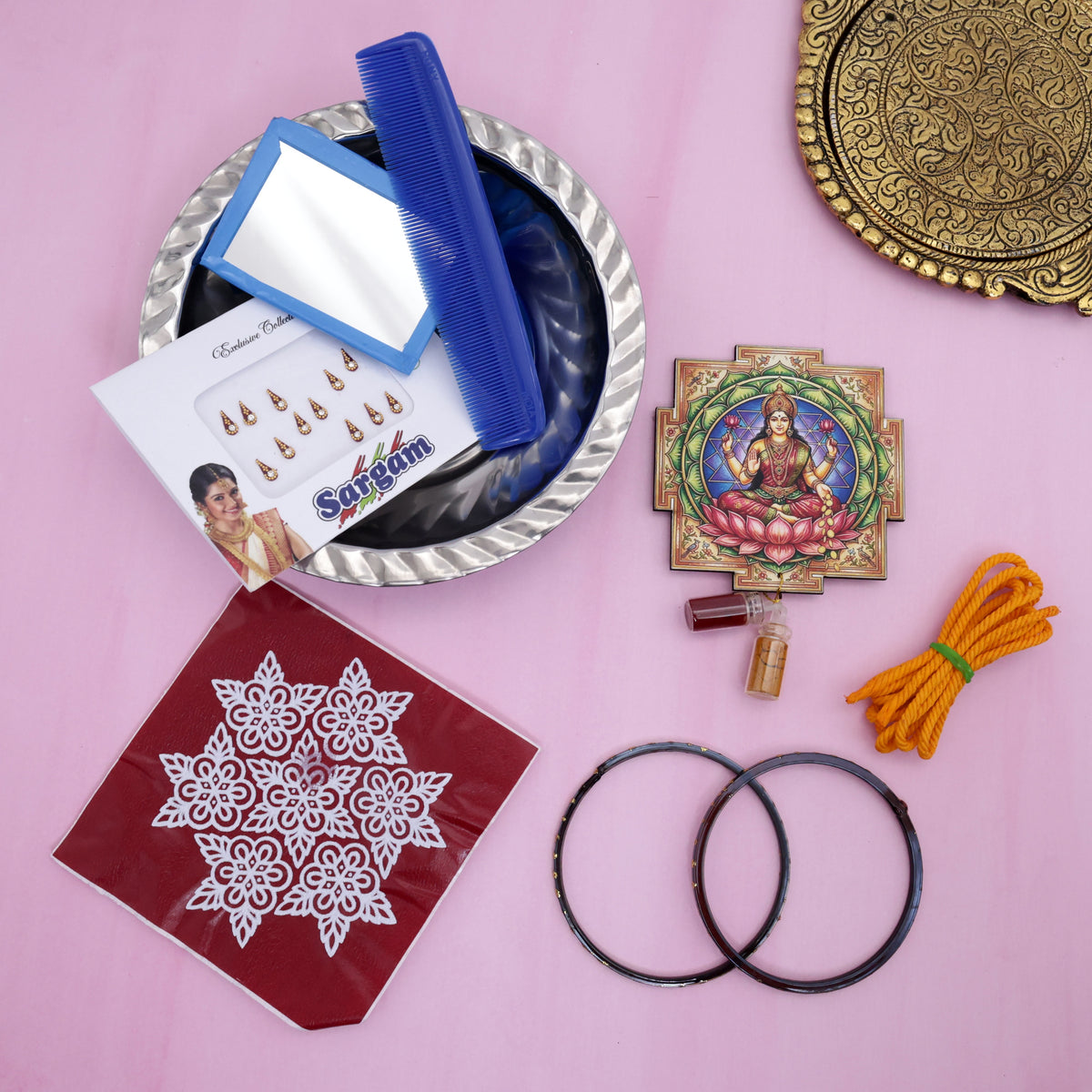 Lakshmi Zari MDF Mangalam Thamboolam Set