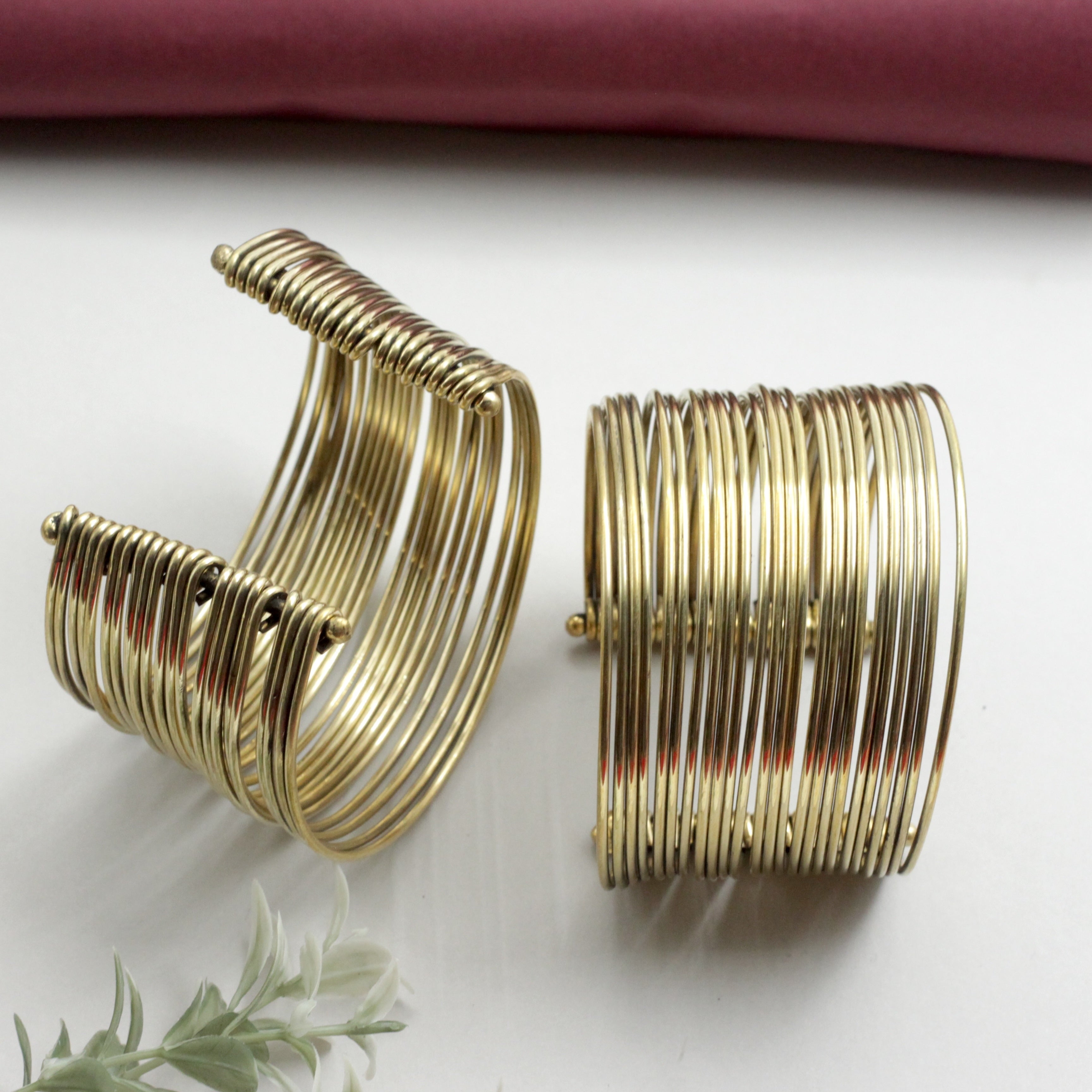 Antique Bohemian Plain Multilayer Bangles Cuff Kada