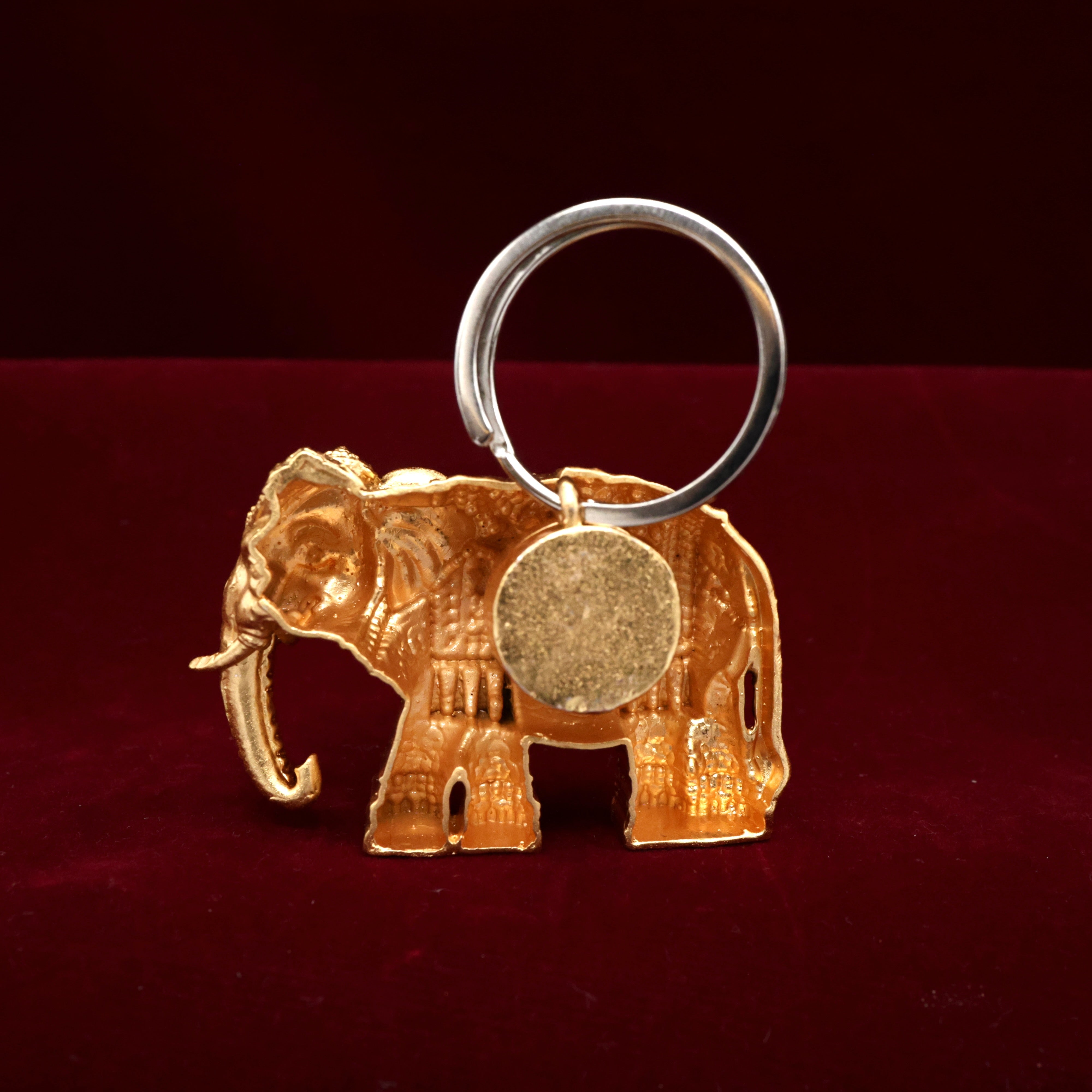 Premium Antique Designer 3D Embossed Royal Elephant Magnetic Brooch