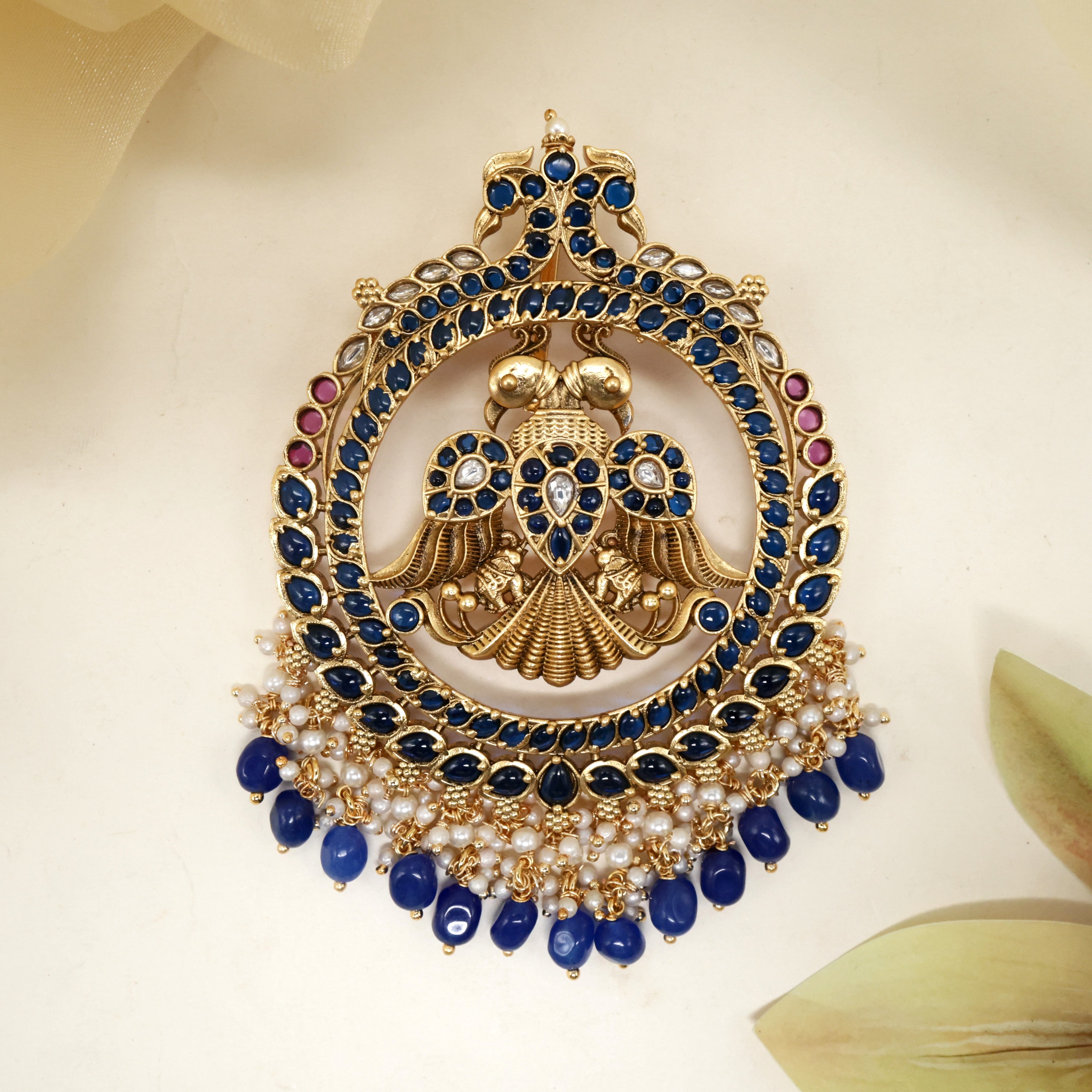 Premium Kemp Gandaberunda Detachable Multi Style Pendant - Blue