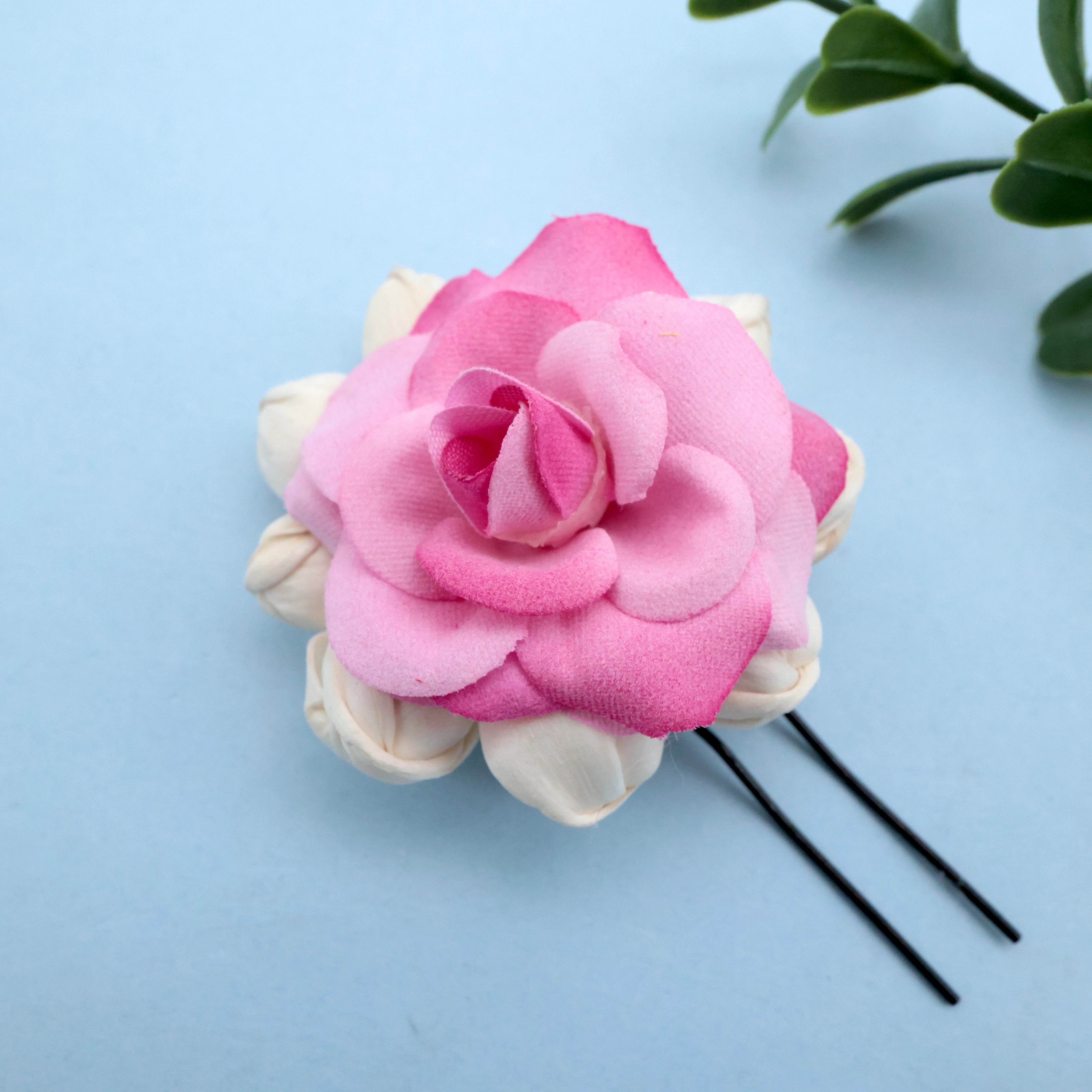 Pack of 9 Handmade Jasmine Rose U Pins