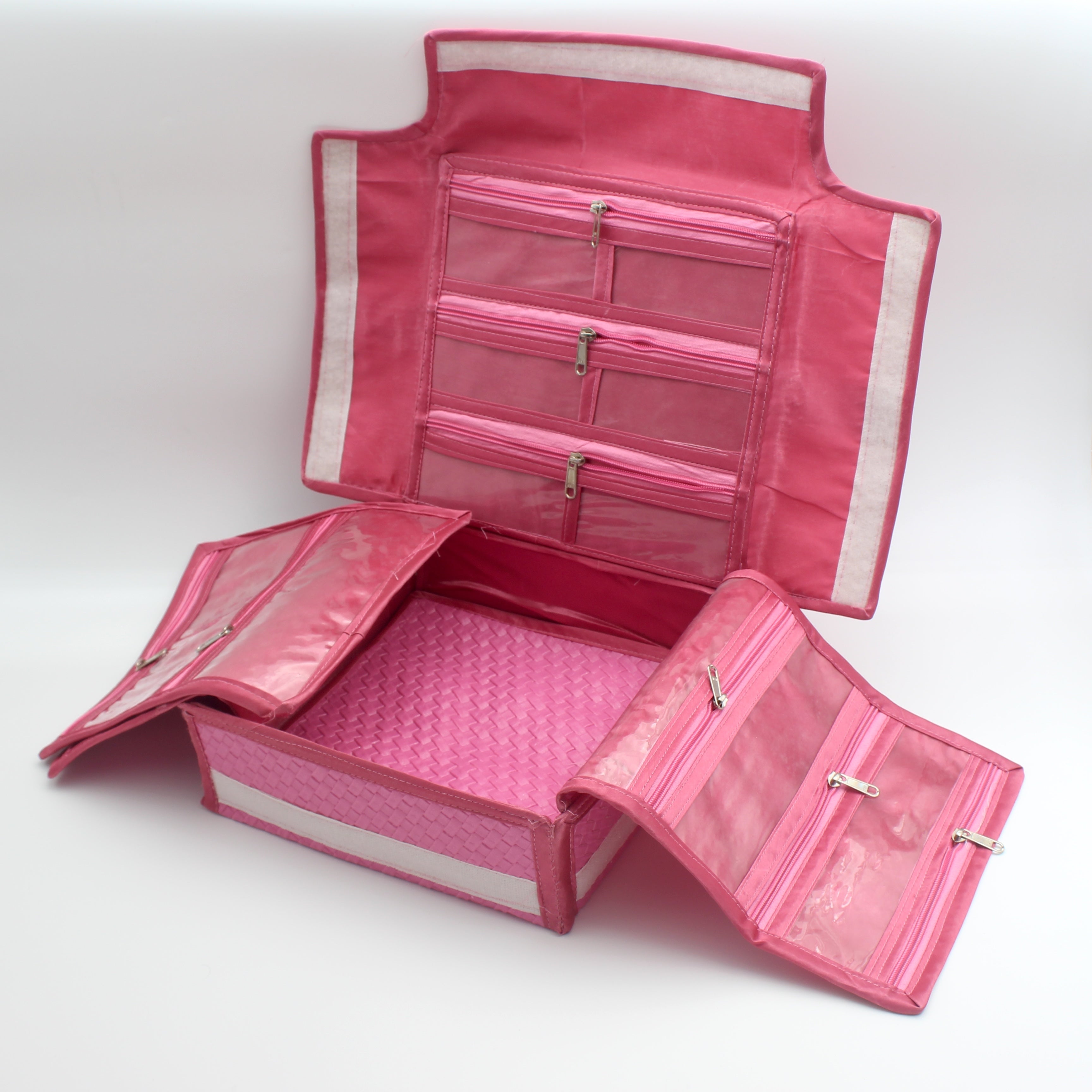 Foldable Multi Jewellery Organiser Suitcase Super Kit