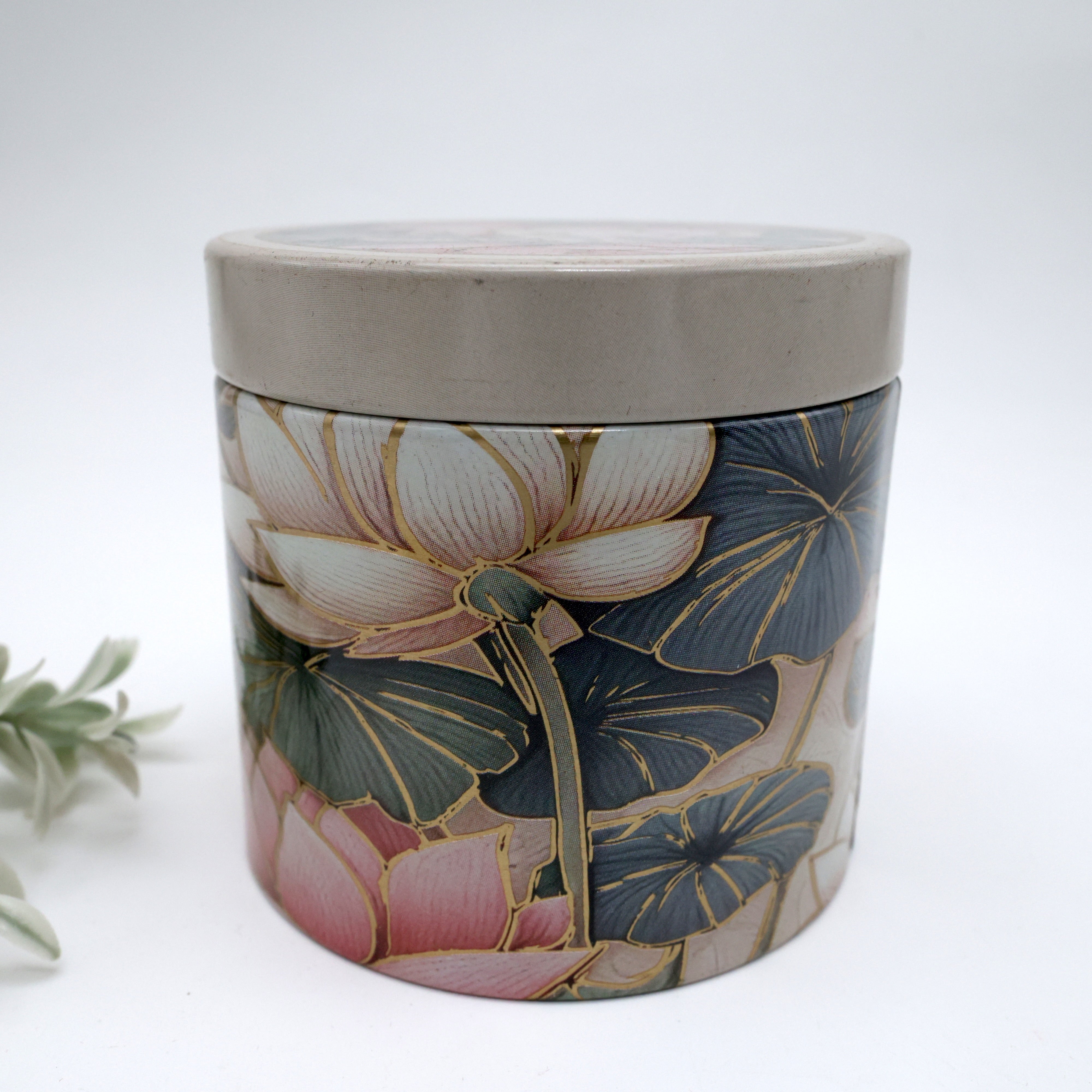 Air Tight Lotus Printed Multi Purpose Container - 3 Inch