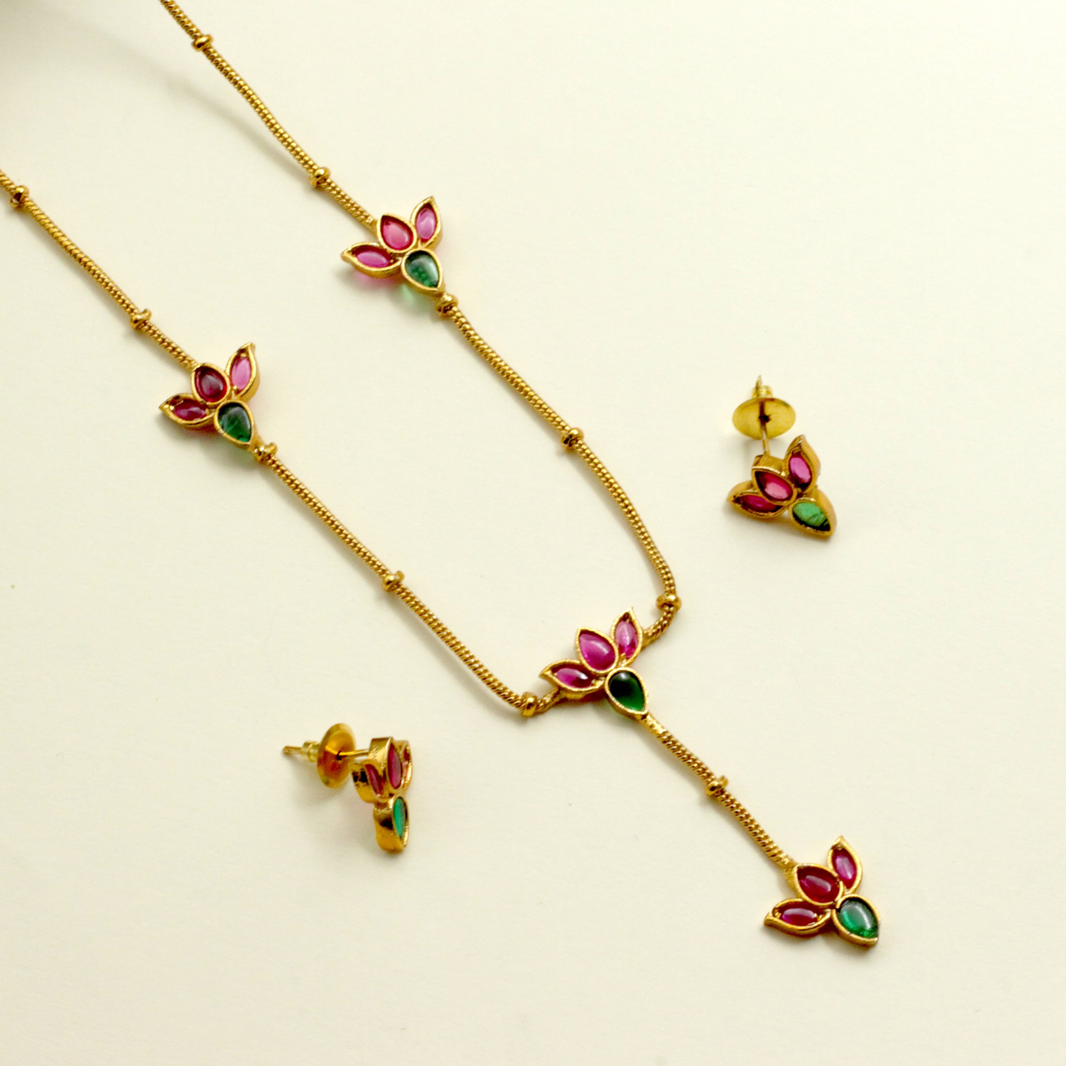 Cute Delicate Kemp Lotus Necklace