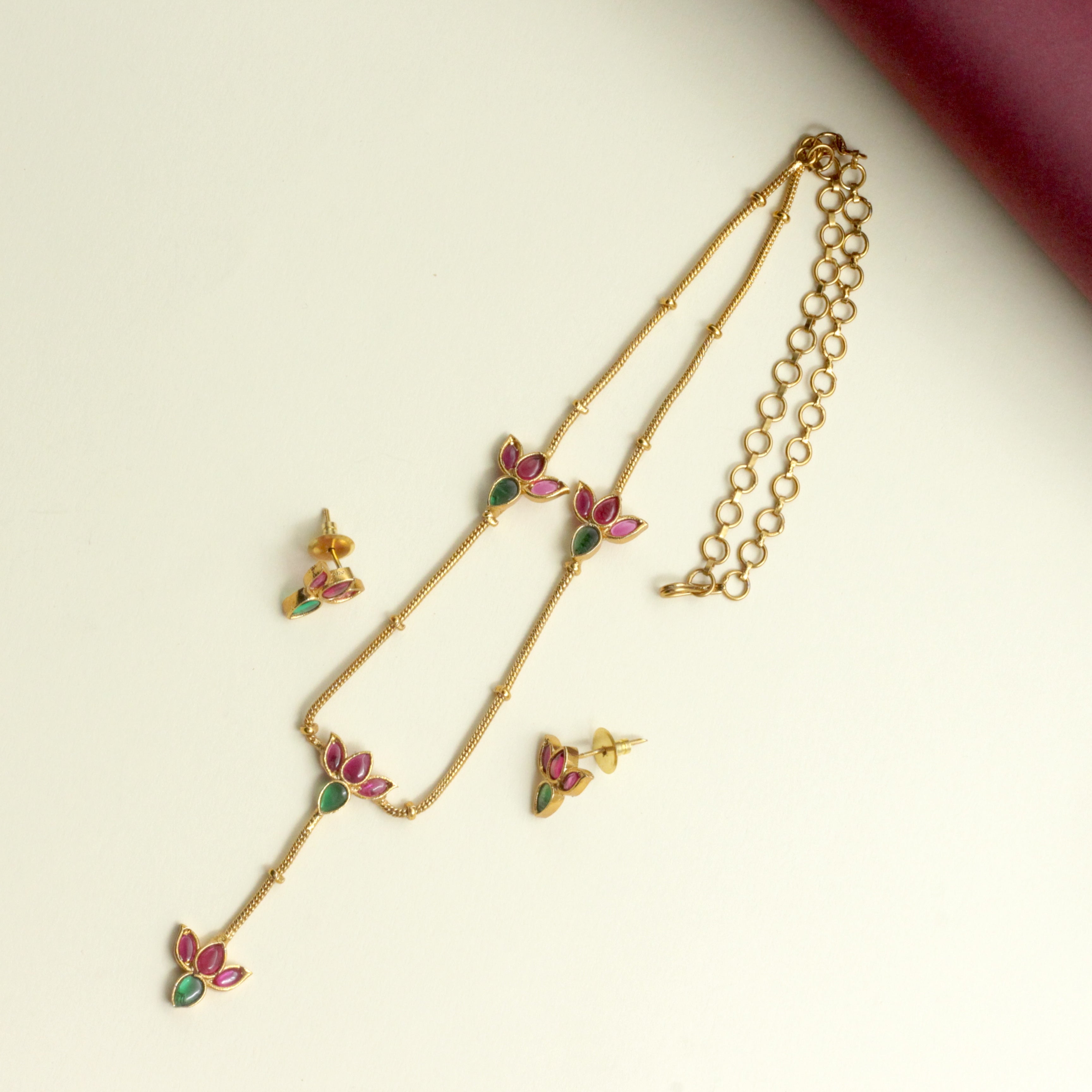 Cute Delicate Kemp Lotus Necklace