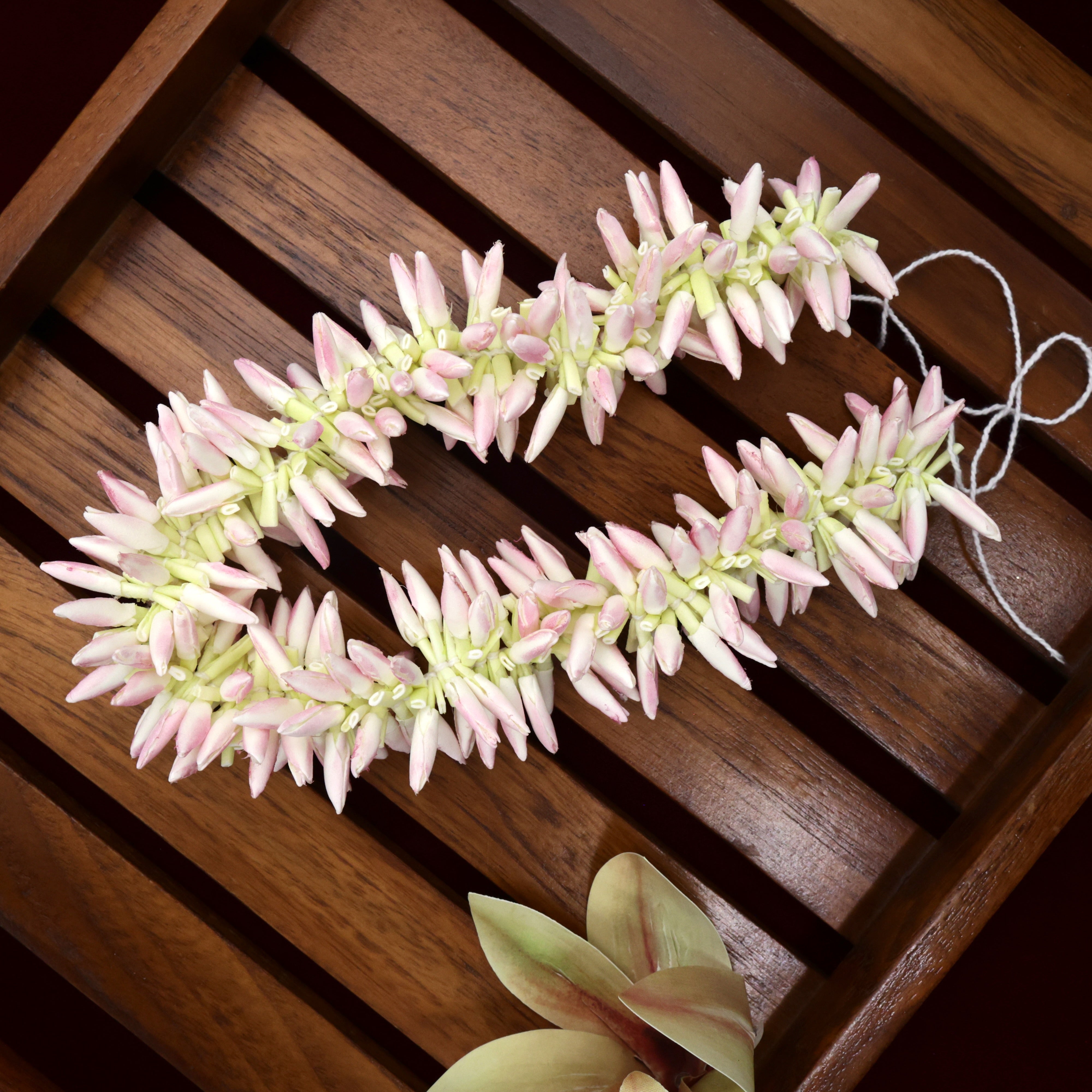 Handmade Realistic Foam Based Mottu Jathi Poo String - 16 inches