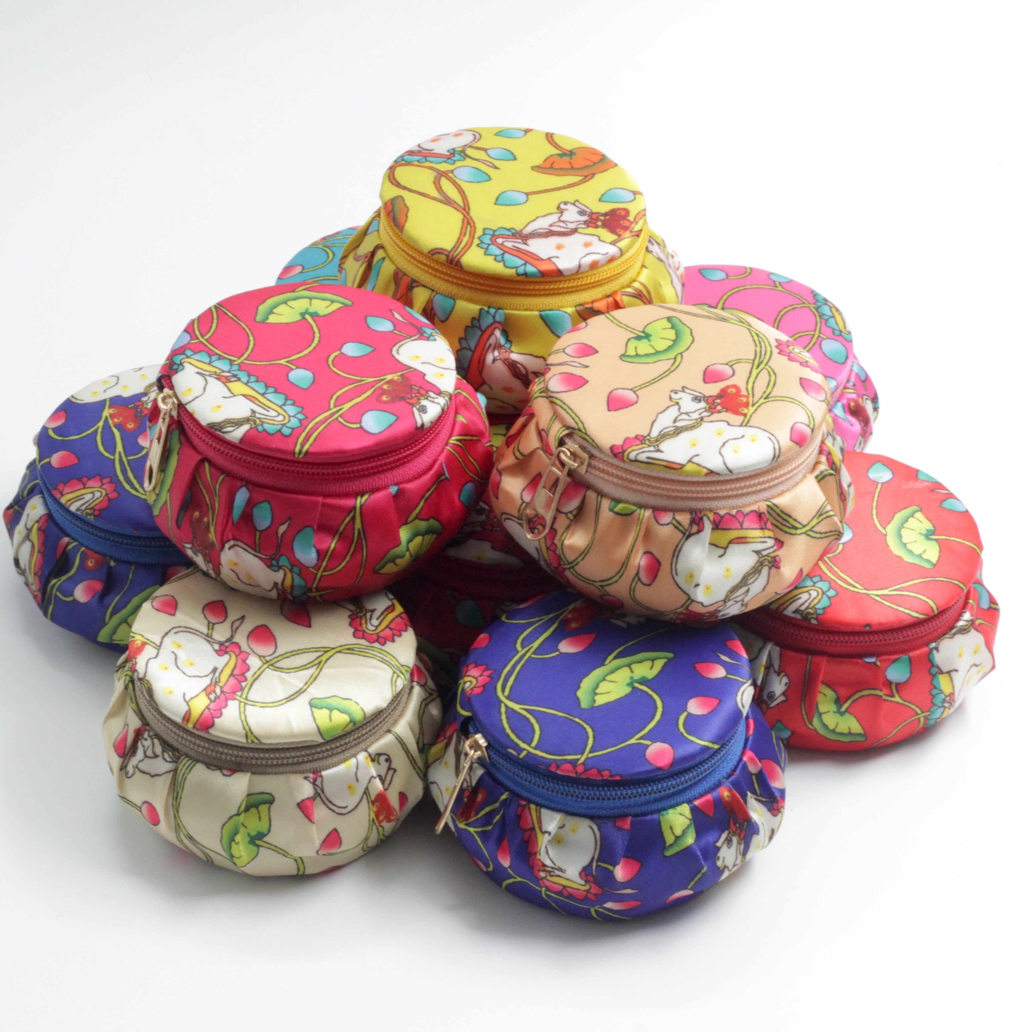 Pichwai Cow Print Small Matki Bangle Jewellery Box - Assorted Colours