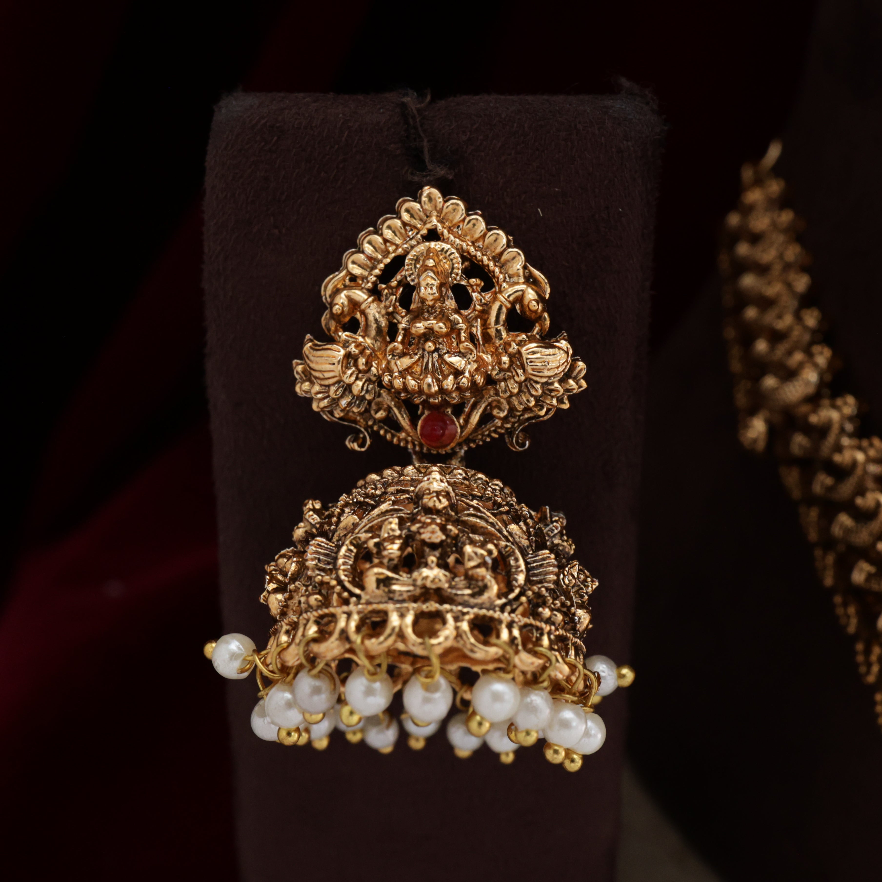 Budget Friendly Antique Mahalakshmi Devi Bridal Combo Set