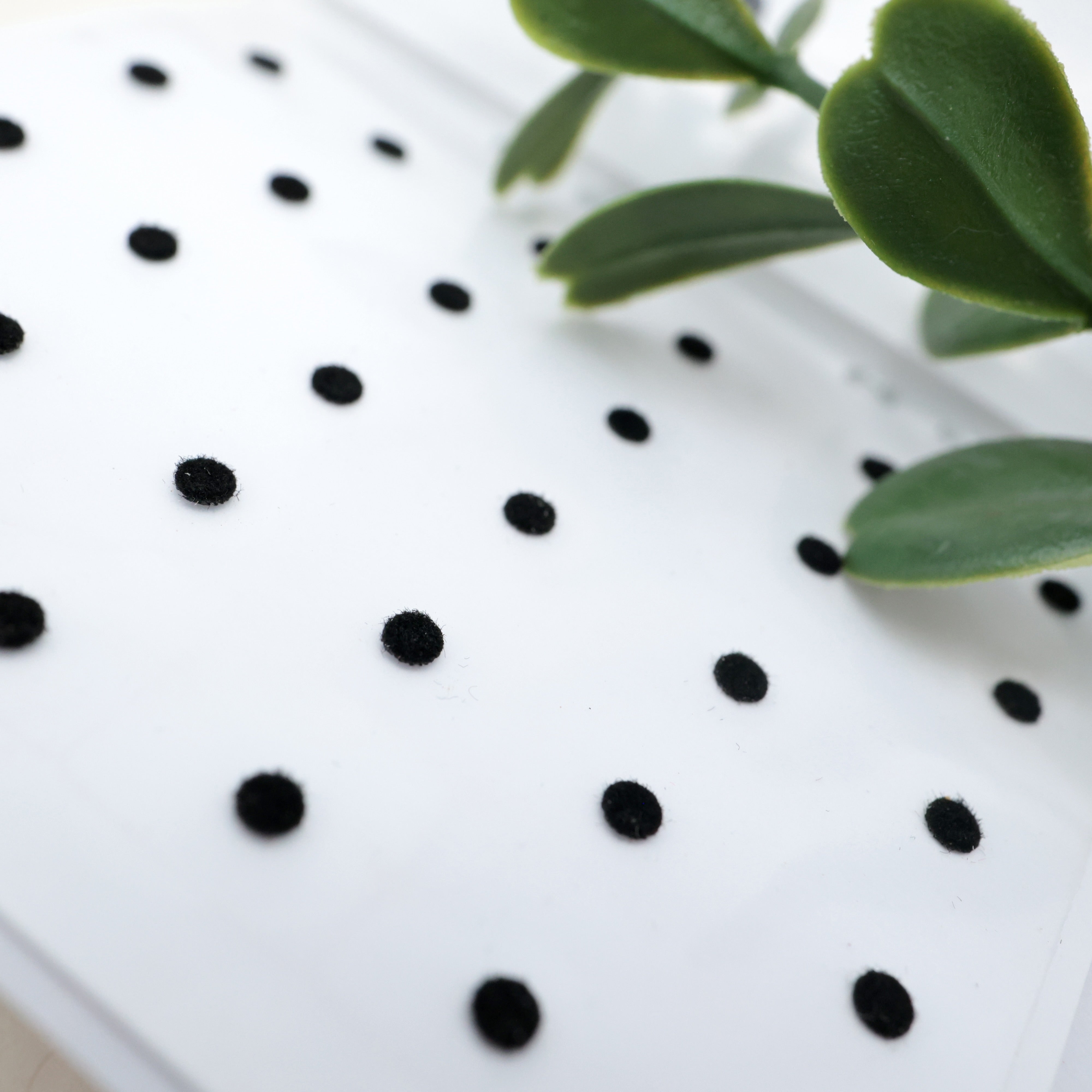 PLAIN ROUND BLACK BINDI SHEETS - SIZE: 3MM - PACK OF 12